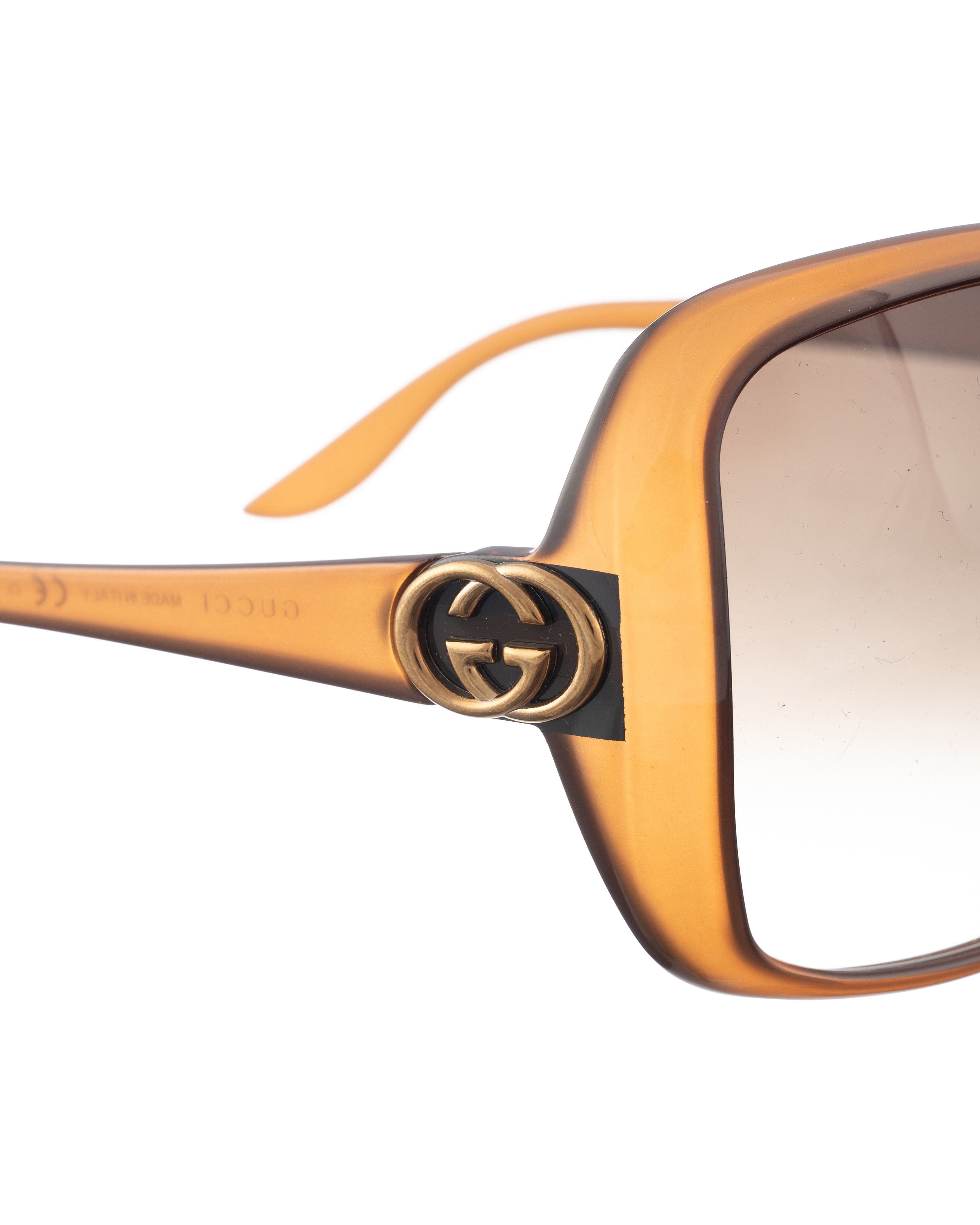 Gucci GG0318S 003 Sunglasses Pink Lens in Tortoise Gucci NEW Gucci GG0318S 0318S Oversized Brown Vintage-Look  main image 4