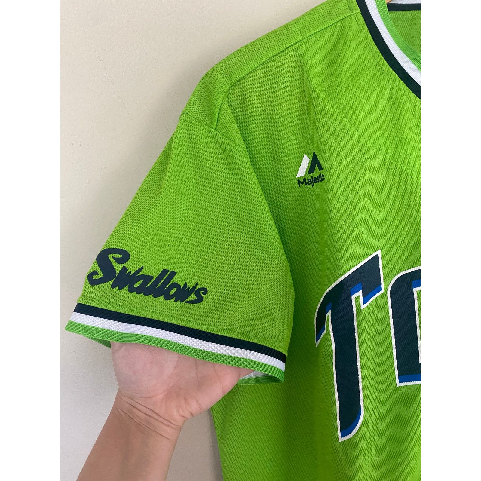 Majestic Majestic Tokyo Yakult Swallows Baseball Jersey Japan Auth Size US L / EU 52-54 / 3 - 2 Thumbnail