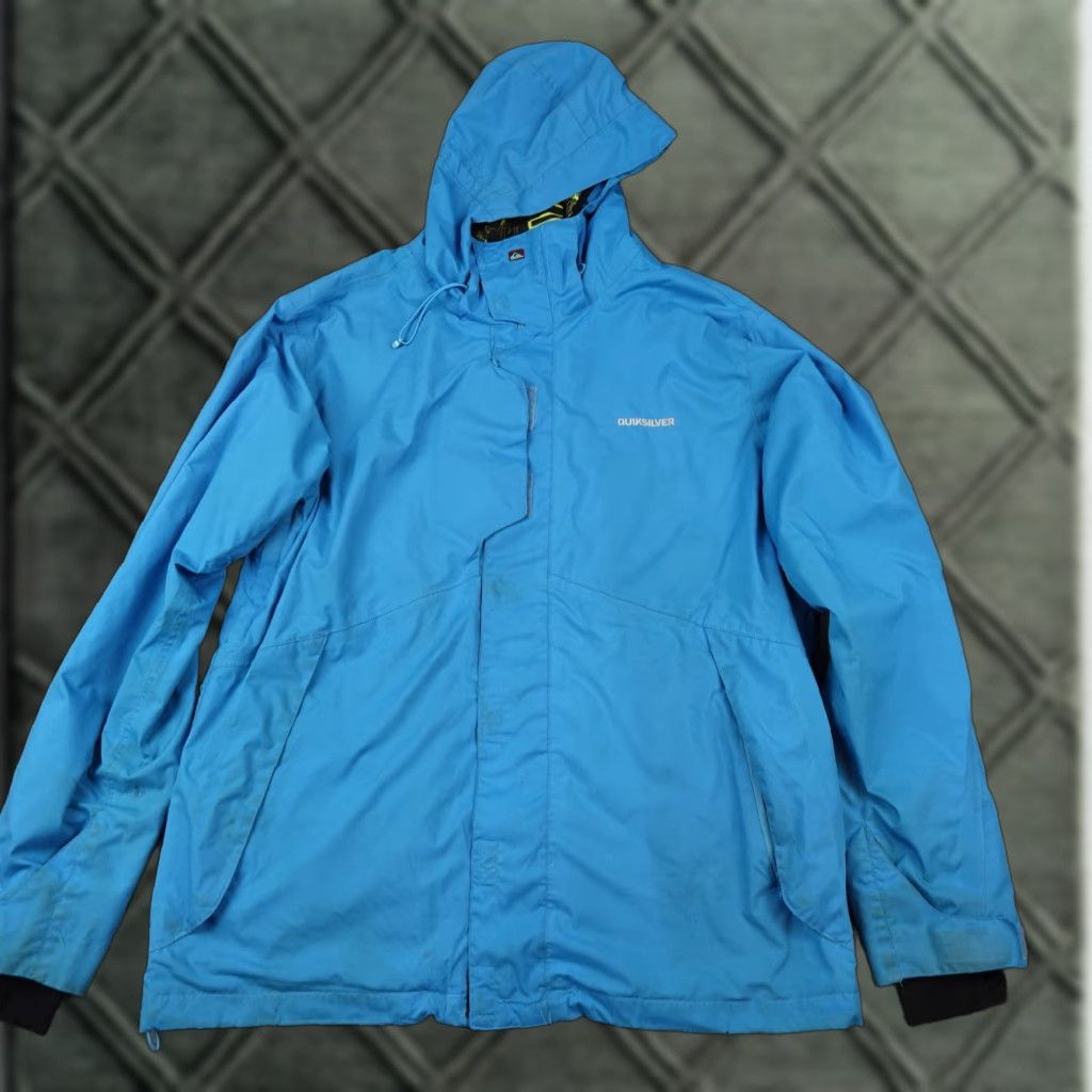 Quiksilver Quiksilver Jacket Mens M Blue QuikTech 10,000mm Utility Hooded Ski Snow Waterproof Windproof Full Zip Pockets Adjustable Casual Activewear Size US M / EU 48-50 / 2 - 1 Thumbnail