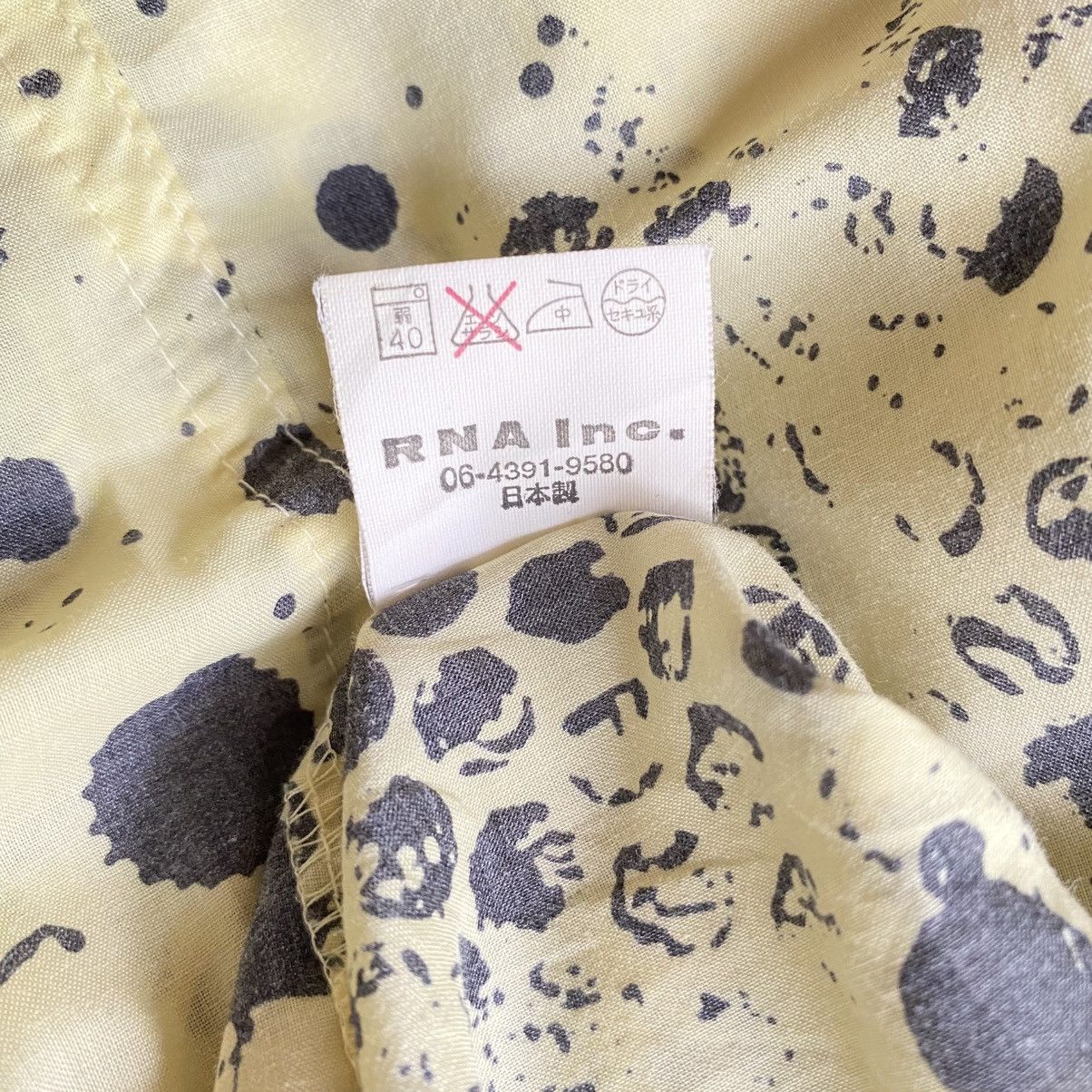 Designer × Japanese Brand RNA Inc. Yellow Honeycomb Bee Short-Sleeve Shirt Size M / US 6-8 / IT 42-44 - 5 Thumbnail