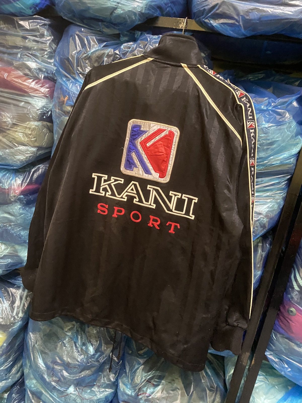 Karl Kani Vintage KANI Sport Black Logo Track Jacket - Size L - 2000s Size US L / EU 52-54 / 3 - 6 Thumbnail