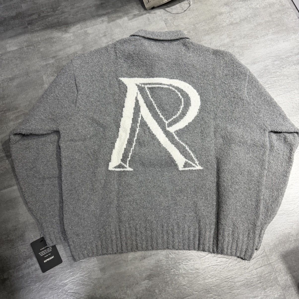 Represent Clo. Represent Initial Boucle Polo - Grey Large Size US L / EU 52-54 / 3 - 4 Thumbnail