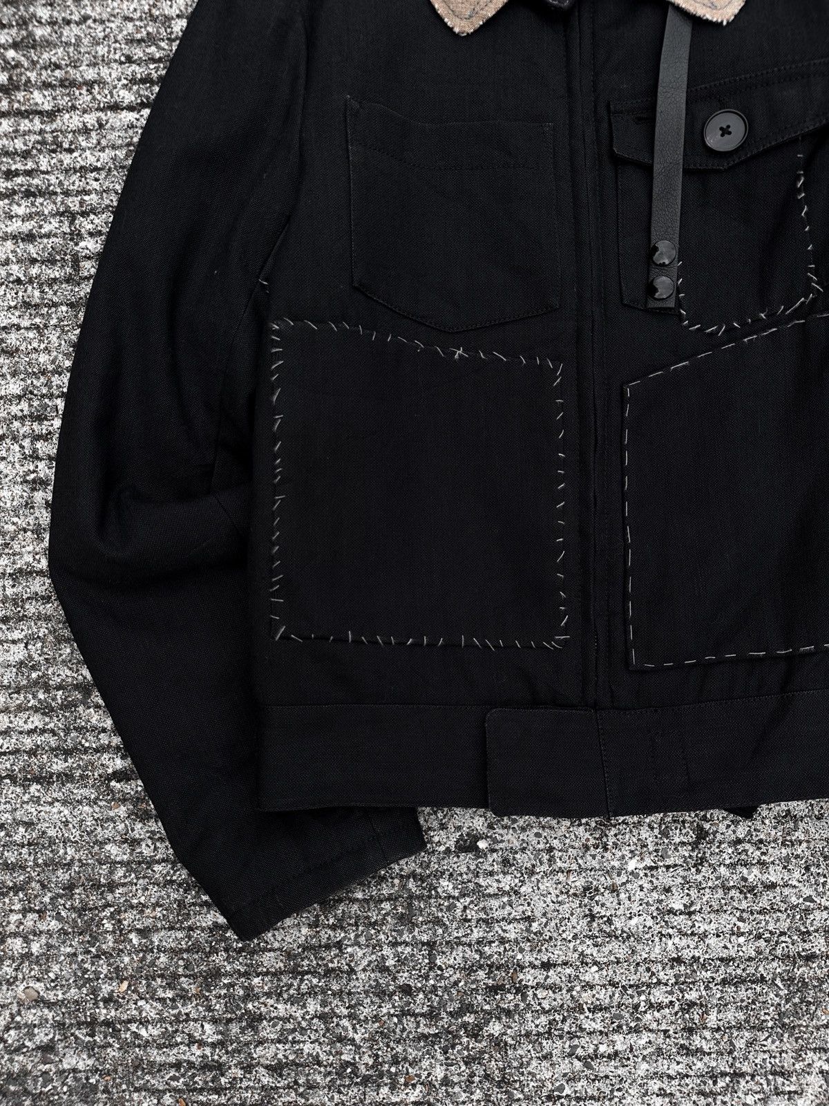 Maison Margiela Maison Margiela Surgery Stitch Military Black Jacket Size US M / EU 48-50 / 2 - 9 Thumbnail