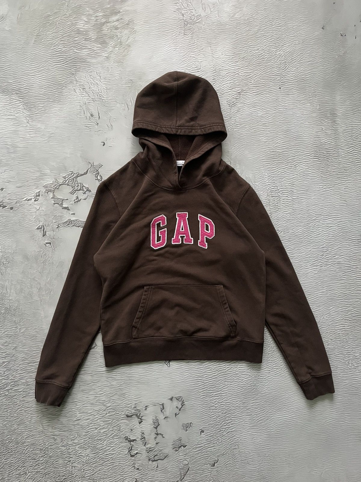 Gap Gap Vintage Brown Hoodie Logo Streetwear Kylie Jenner Size S / US 4 / IT 40 - 2 Thumbnail