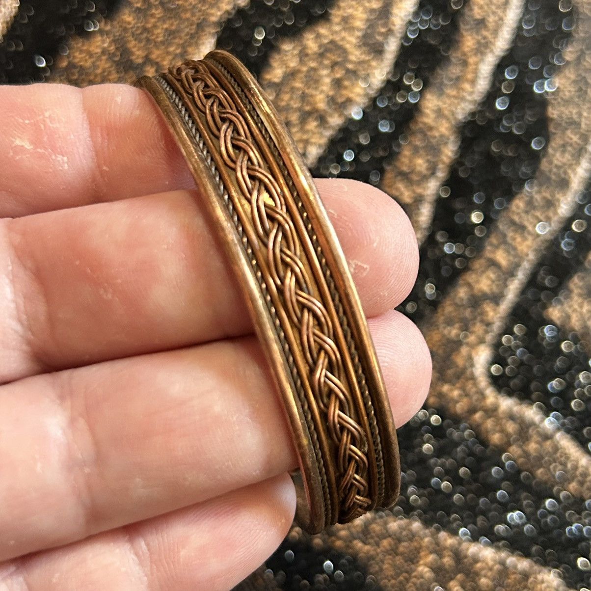 Vintage Vintage magnetic copper cuff bracelet Size ONE SIZE - 6 Thumbnail