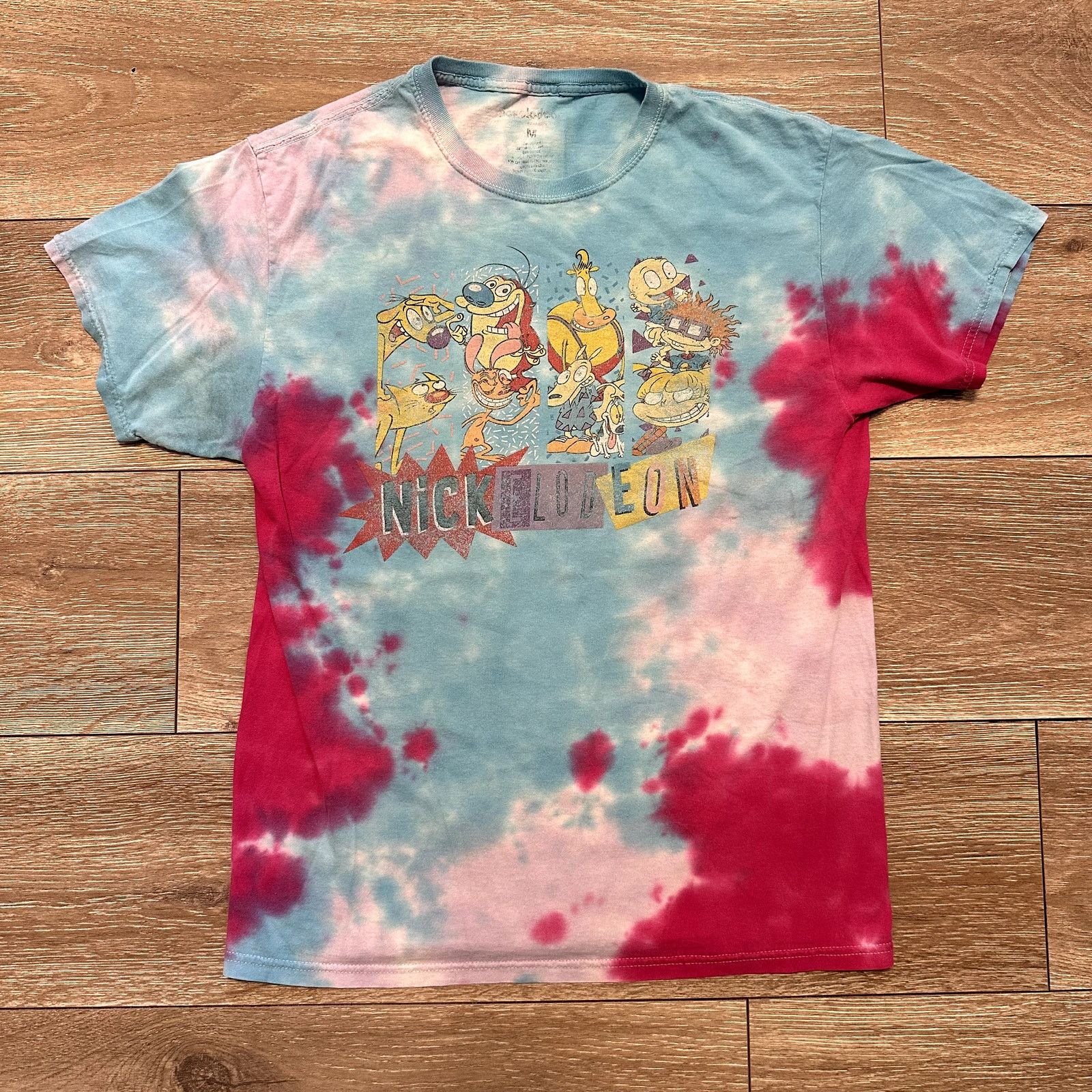 Nickelodeon 2019 Nickelodeon Cartoons Tie Dye Thrashed T Shirt Medium Size US M / EU 48-50 / 2 - 1 Thumbnail