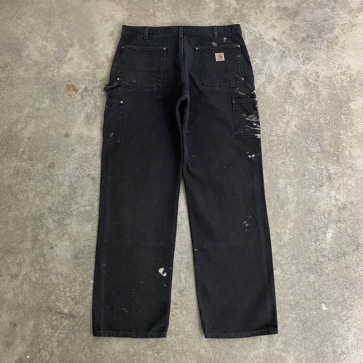 Carhartt VTG Carhartt Double Knee Faded Splatter Painter Pants Size US 35 - 13 Thumbnail