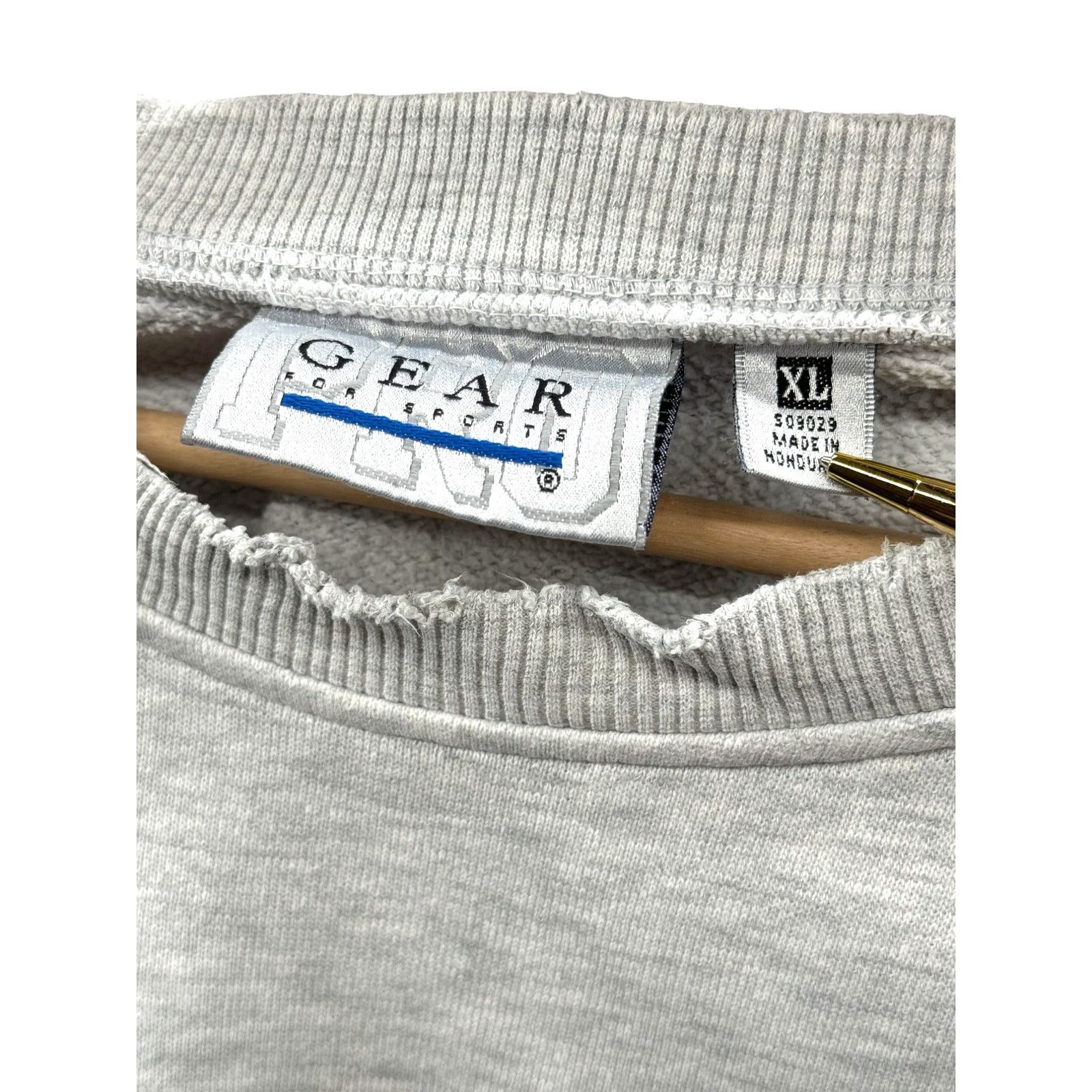 Vintage 1990's Mount Union College Distressed Reverse Weave Crewneck Size US XL / EU 56 / 4 - 3 Thumbnail
