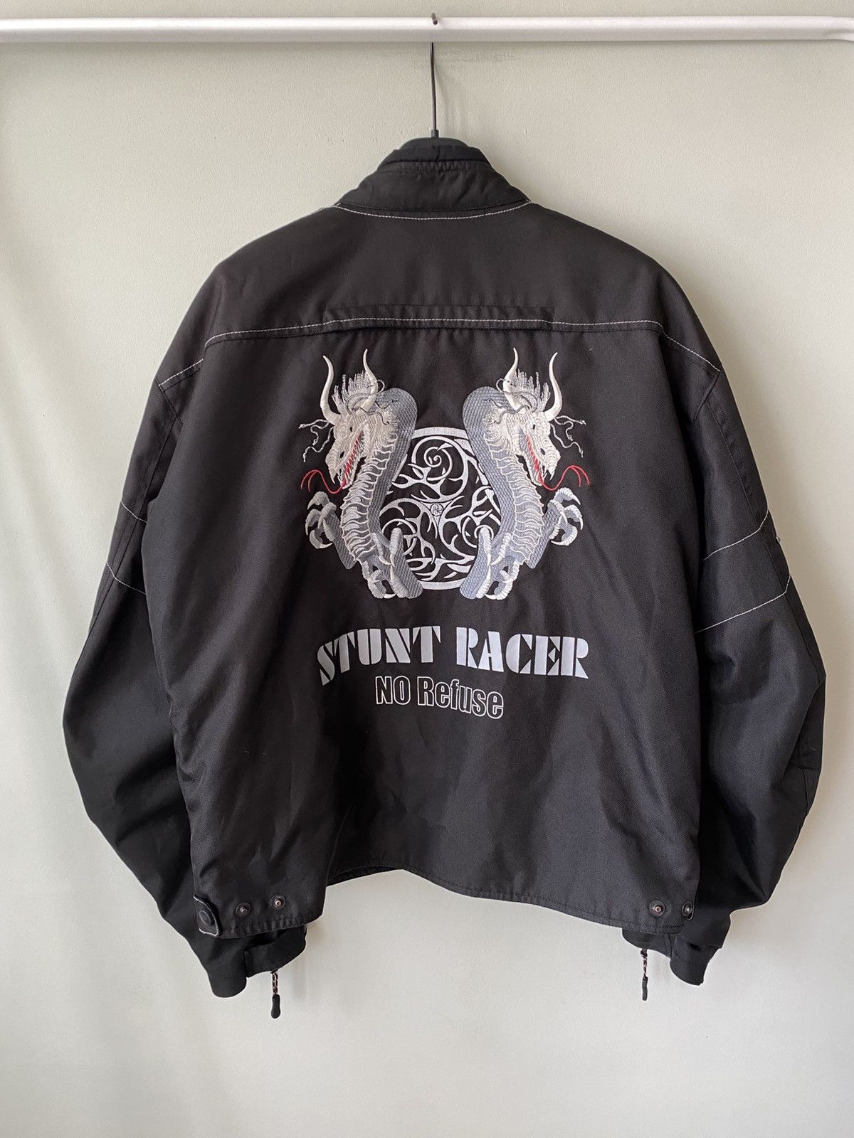 Vintage Vintage Stunt Racer No Refuse Dragon Sharp biker jacket Size US XL / EU 56 / 4 - 2 Thumbnail