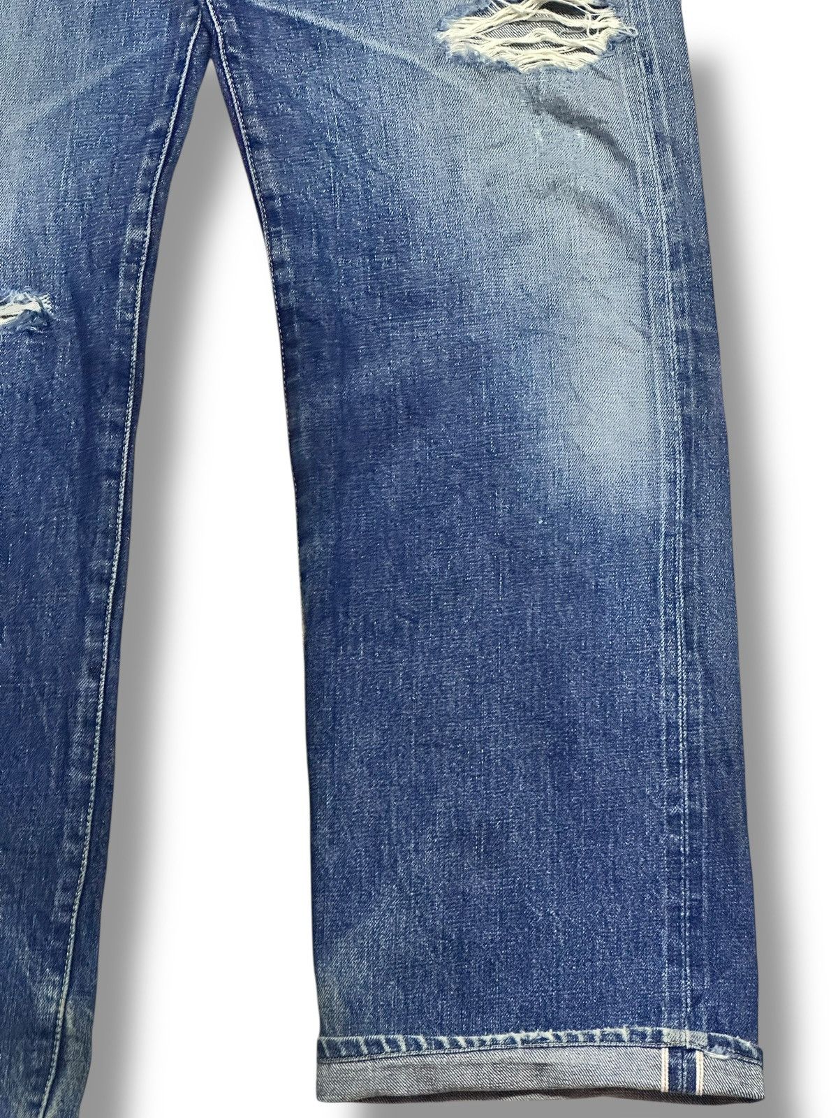 Levi's Levis Vintage Big E BuckleBack Rare Drop Selvedge Faded Size US 32 / EU 48 - 17 Thumbnail