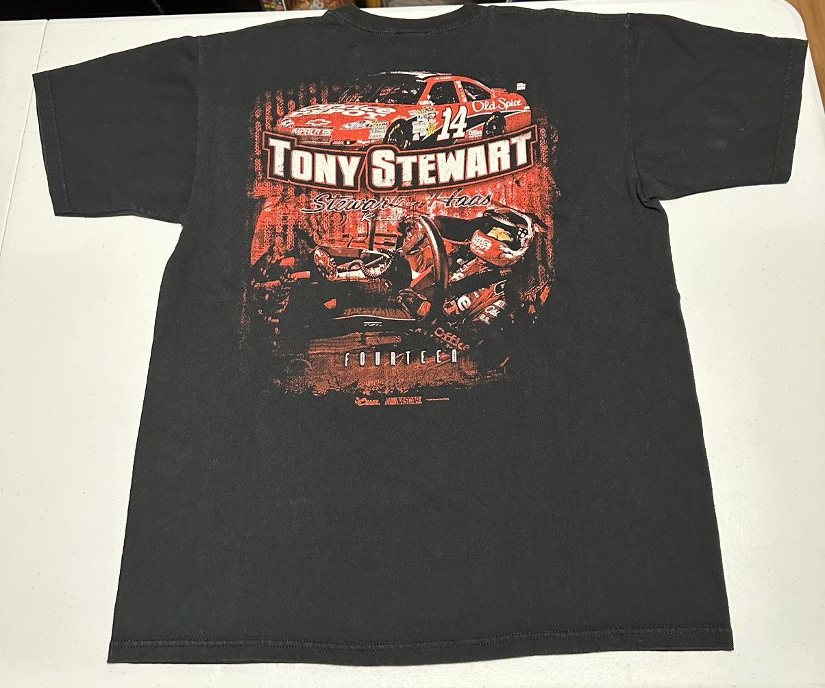 NASCAR Vintage Tony Stewart Nascar T-shirt Size US L / EU 52-54 / 3 - 3 Thumbnail