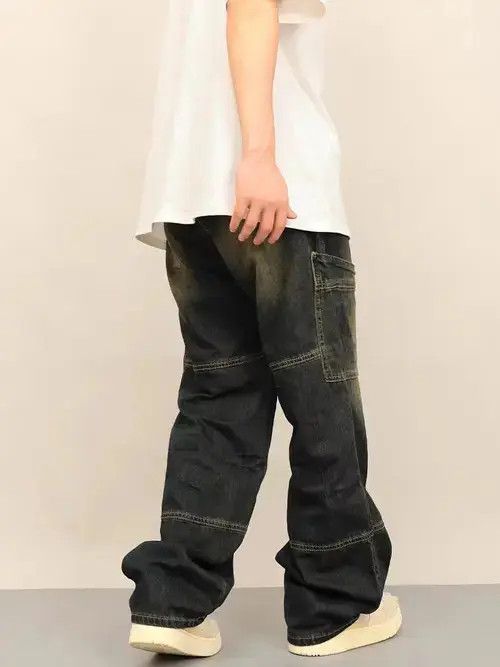 Japanese Brand × Jean × Vintage Retro personalized distressed workwear casual jeans Size US 32 / EU 48 - 2 Thumbnail