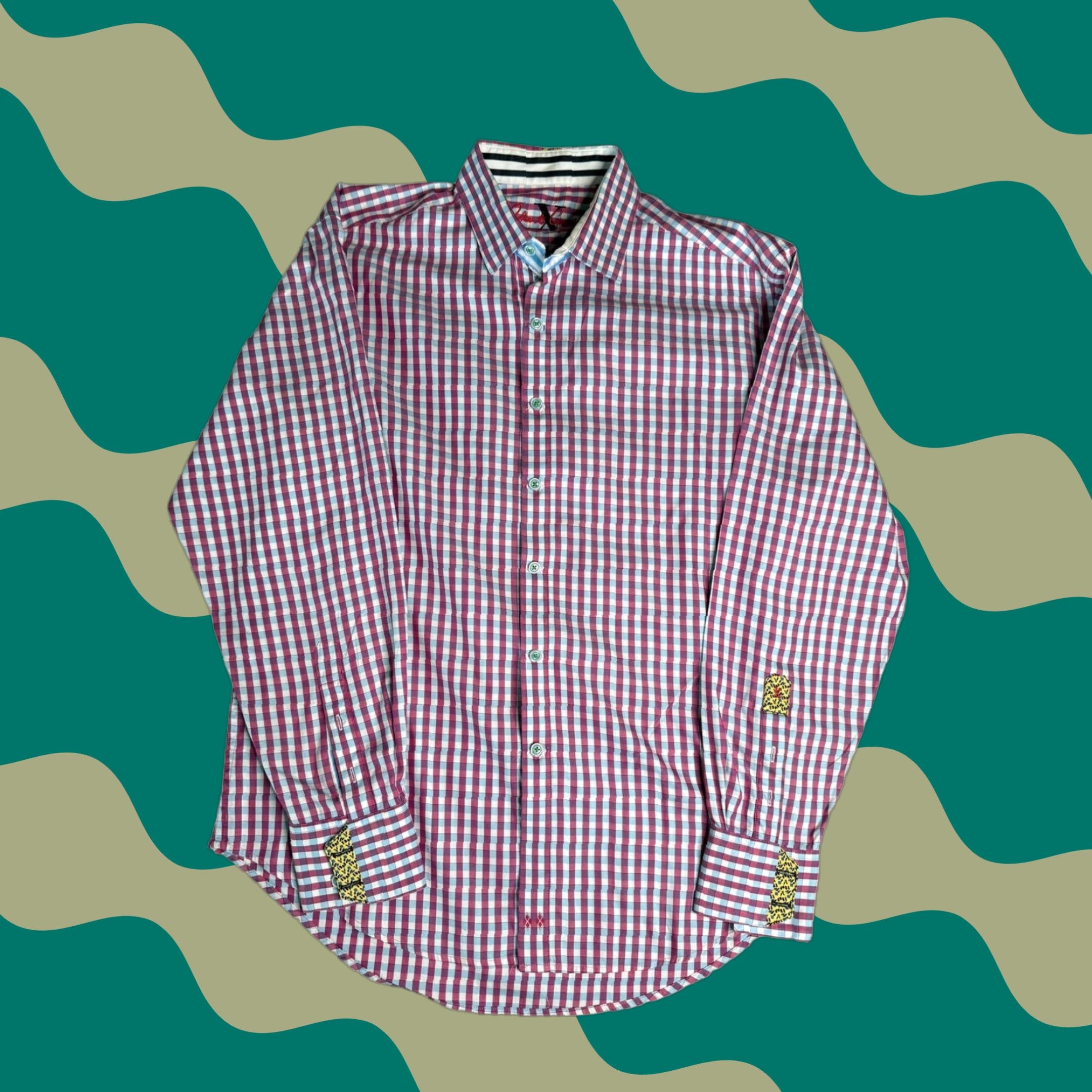 Robert Graham Robert Graham Mens L/G Long Sleeve Checkered Button Down Casual Shirt Size US L / EU 52-54 / 3 - 1 Thumbnail