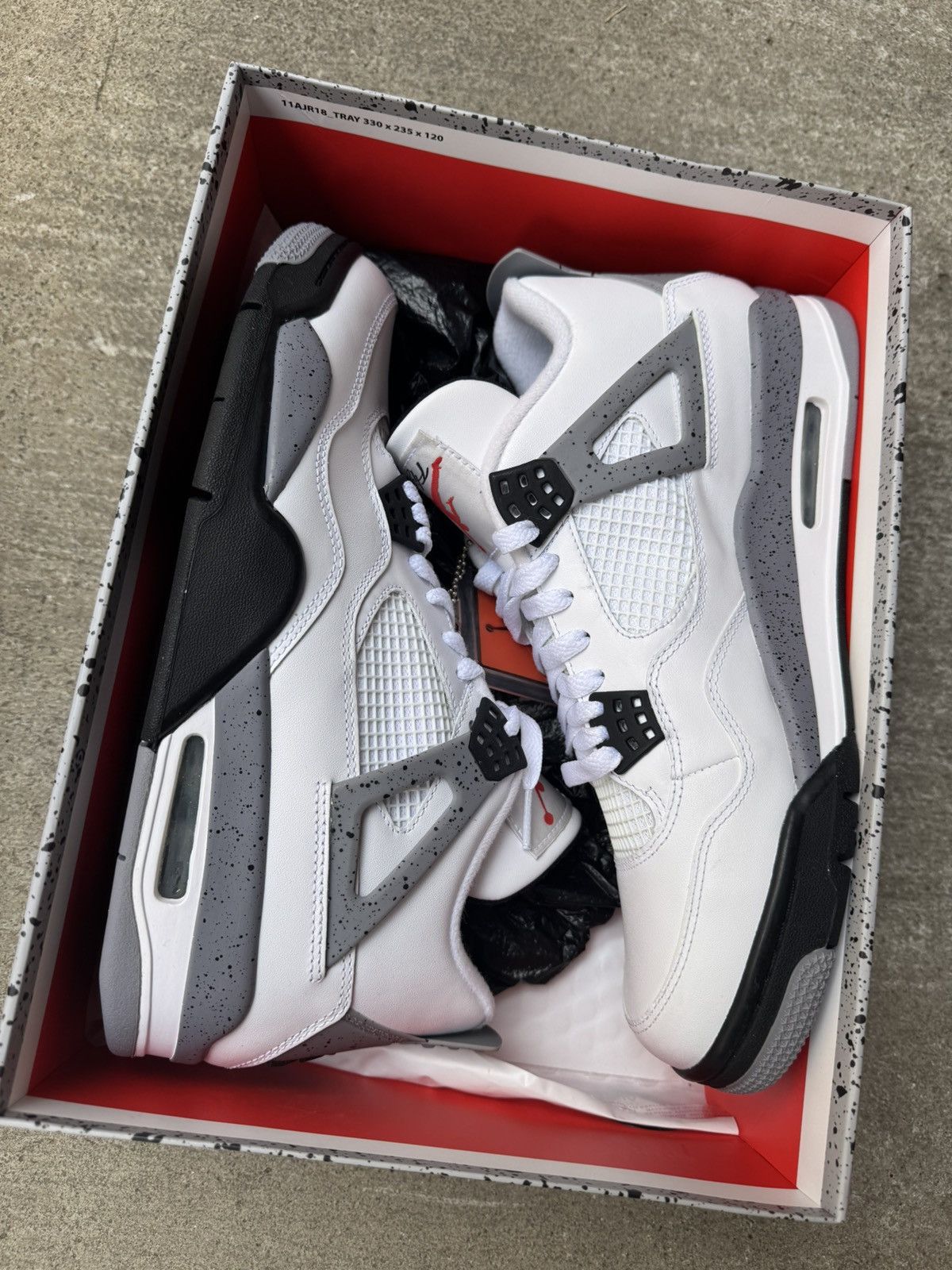 Jordan Brand * FACTORY ERROR * JORDAN 4 RETRO WHITE CEMENT 2012 SIZE 10.5 Size US 10.5 / EU 43-44 - 9 Thumbnail