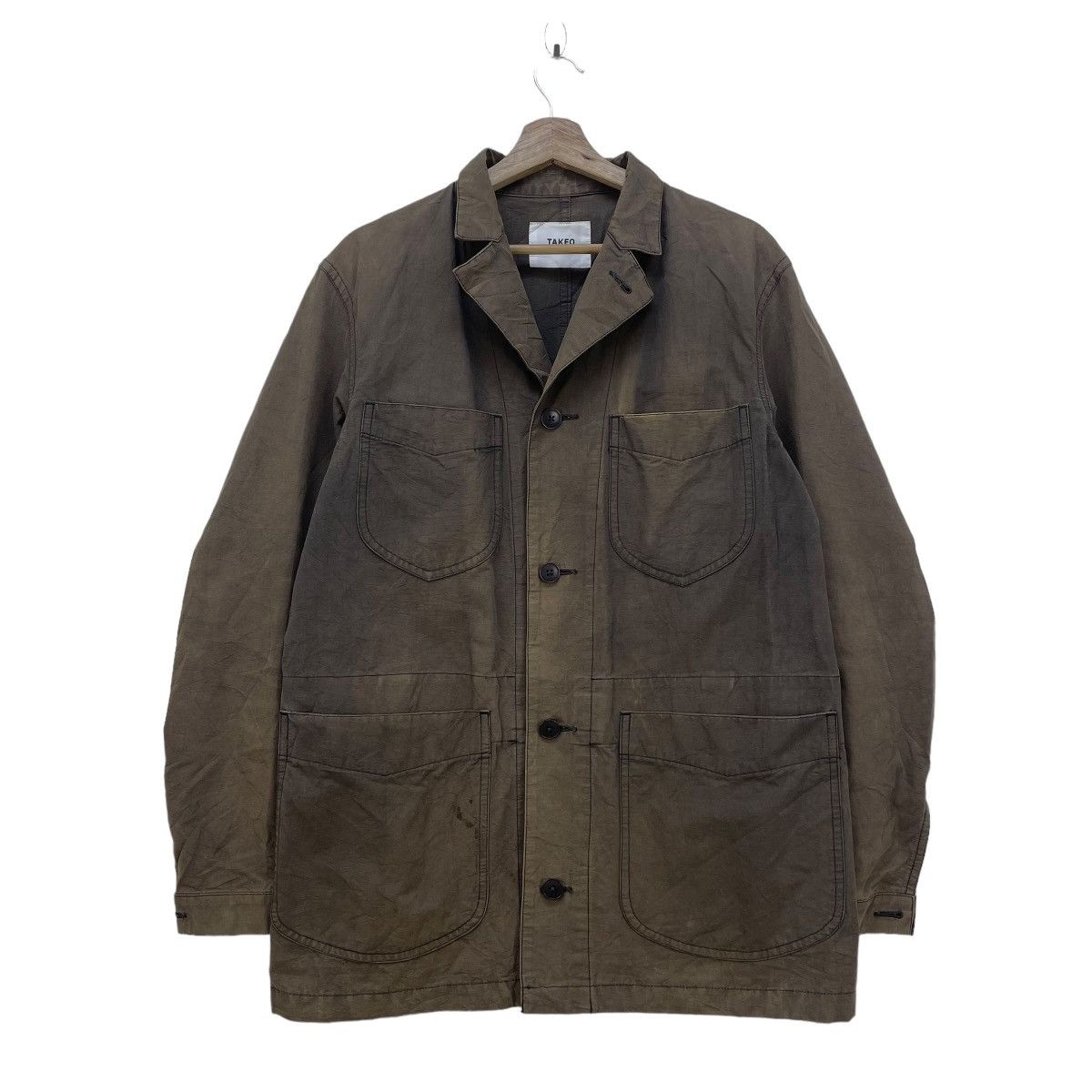 Japanese Brand × Takeo Kikuchi Japanese Brand Faded Takeo Kikuchi Utility Jacket Size US M / EU 48-50 / 2 - 1 Thumbnail