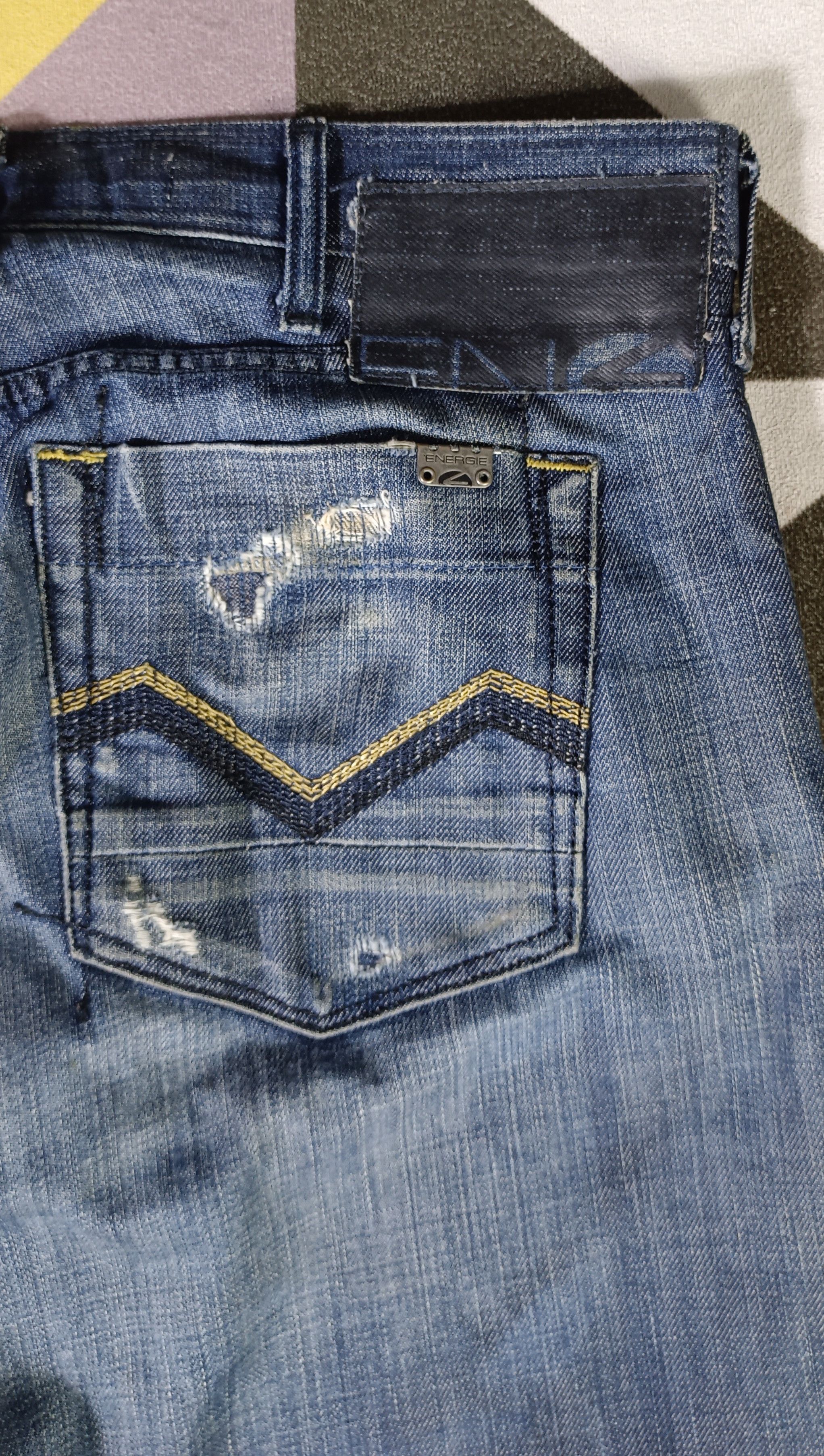 Energie RARE🔥 ENERGIE Algodon Baumwolle Denim Size US 34 / EU 50 - 8 Thumbnail