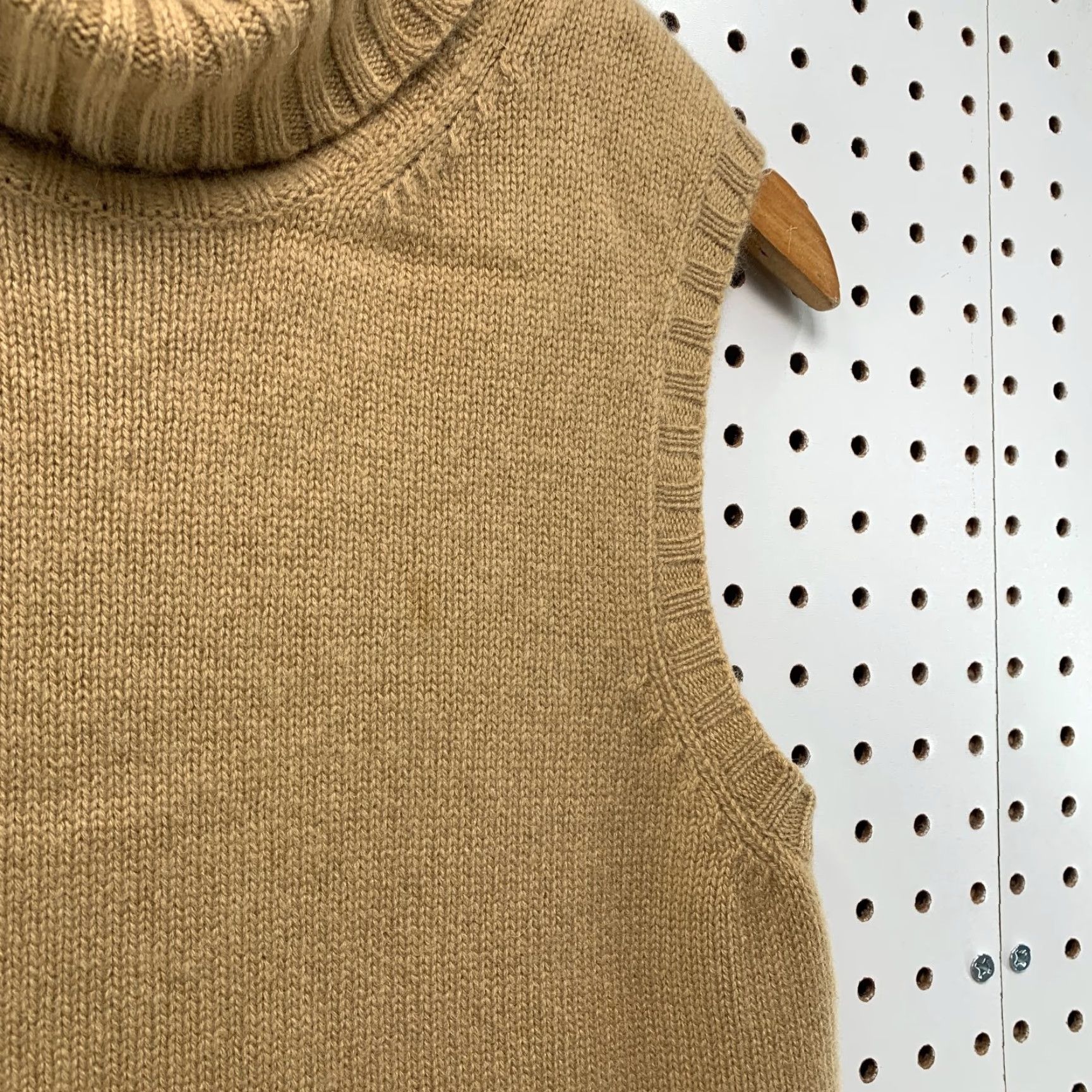 Ralph Lauren Lauren Ralph Lauren Sweater Petites PM Womens Brown 100% Cashmere Sleeveless Vest Turtleneck Knit Pullover Size M / US 6-8 / IT 42-44 - 6 Thumbnail