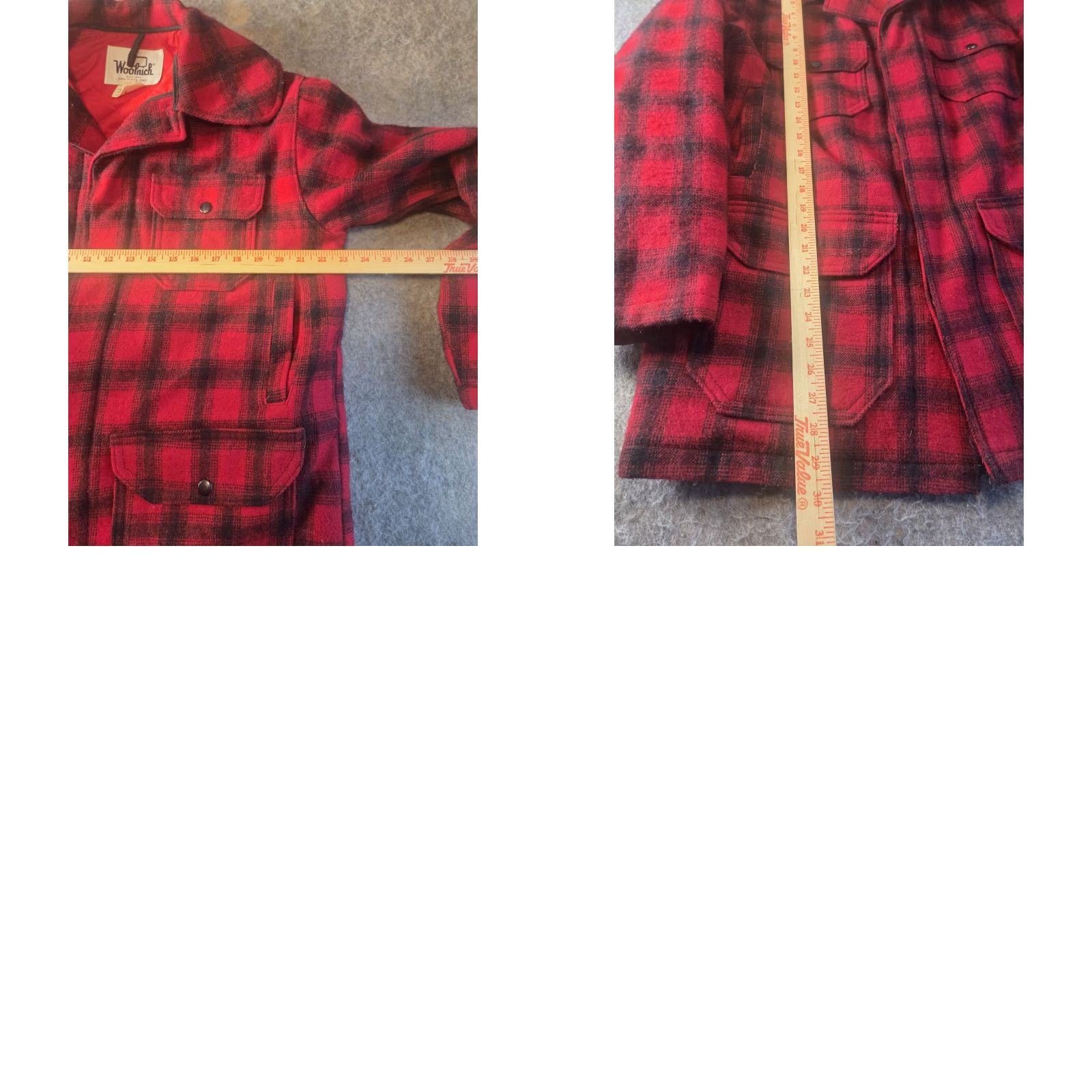 Vintage VINTAGE Woolrich Wool Mackinaw Buffalo Plaid Jacket Men 40 Red Black Lined USA 523 Size US XXS / EU 40 - 8 Thumbnail