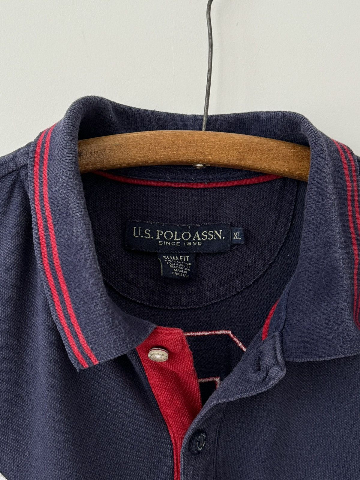 U.S. Polo Assn. × Vintage Vintage U.S. Polo Assn. #3 Slim Chief Keef Polo Shirt Size US XL / EU 56 / 4 - 4 Thumbnail
