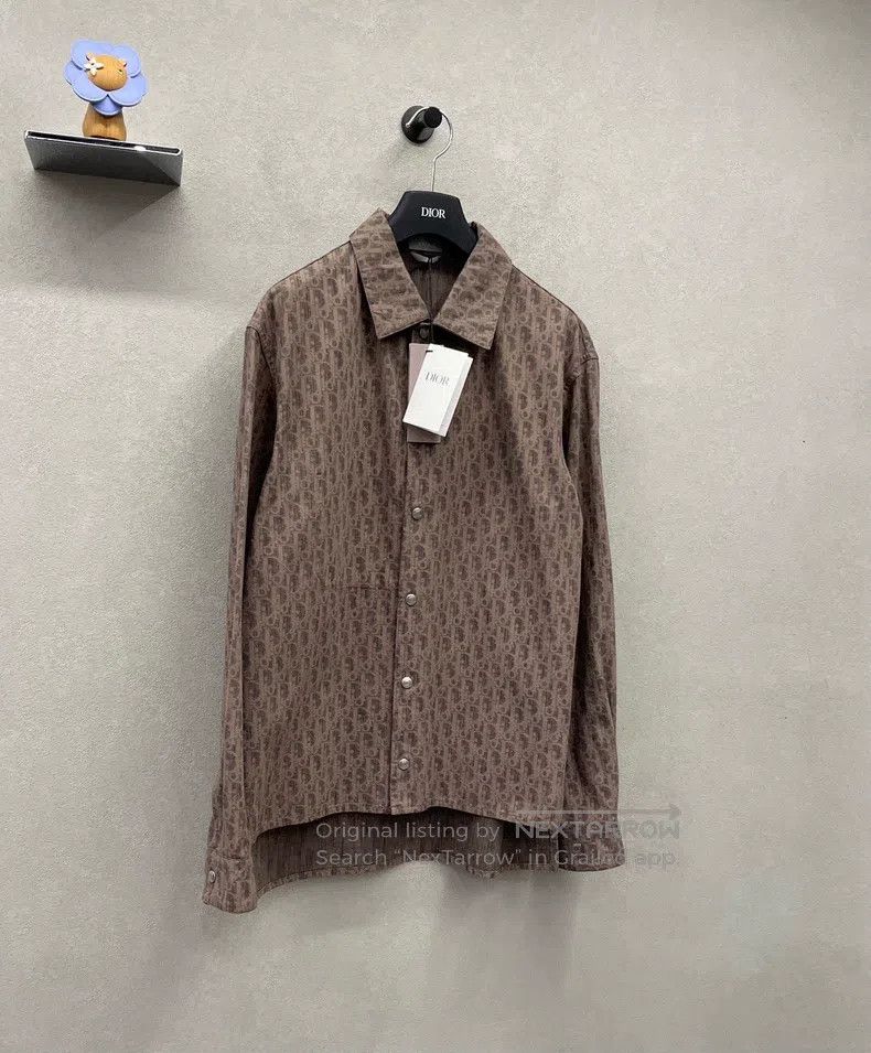 Dior Dior Logo full-print shirt-style brown jacket Size US S / EU 44-46 / 1 - 3 Thumbnail