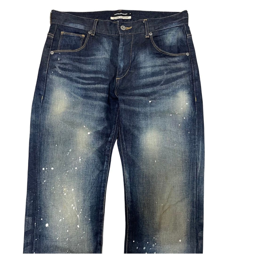 Japanese Brand × Kapital × semanticdesign Semantic design Perfect Distressed wash denim made in japan Size US 32 / EU 48 - 3 Thumbnail