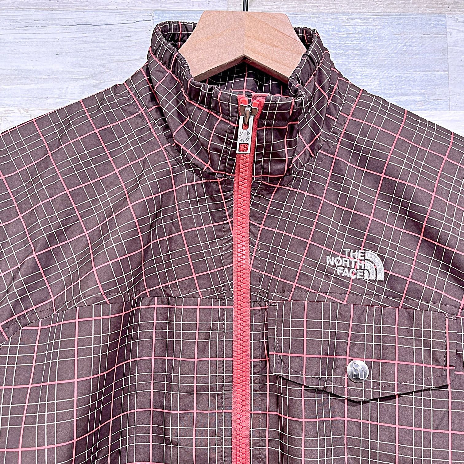The North Face The North Face Plaid Windbreaker Jacket Brown Womens Medium Size M / US 6-8 / IT 42-44 - 2 Thumbnail