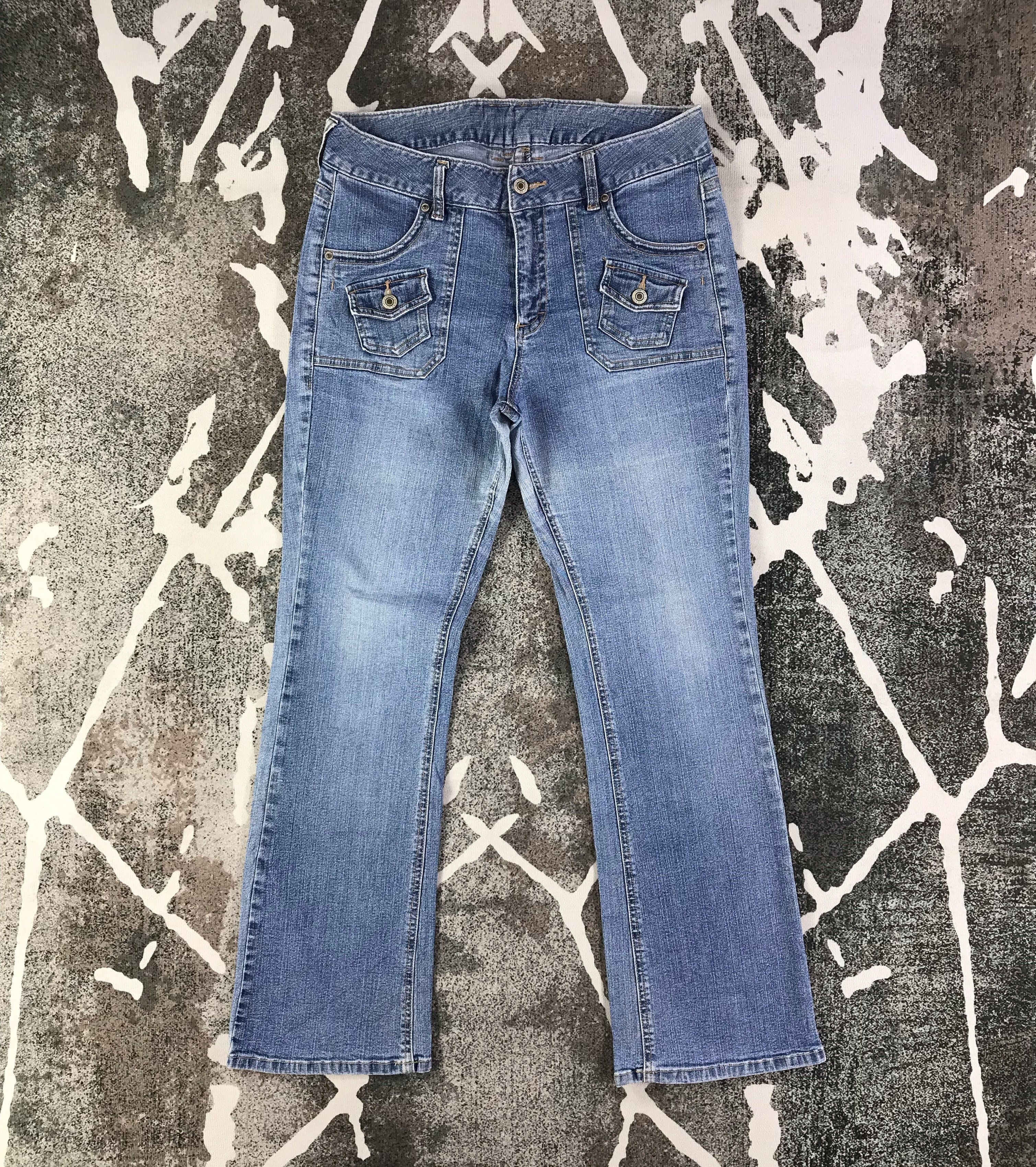 Japanese Brand Japanese Brand Bush Pants Jeans Flare Denim KJ1657 Size 33" - 1 Thumbnail