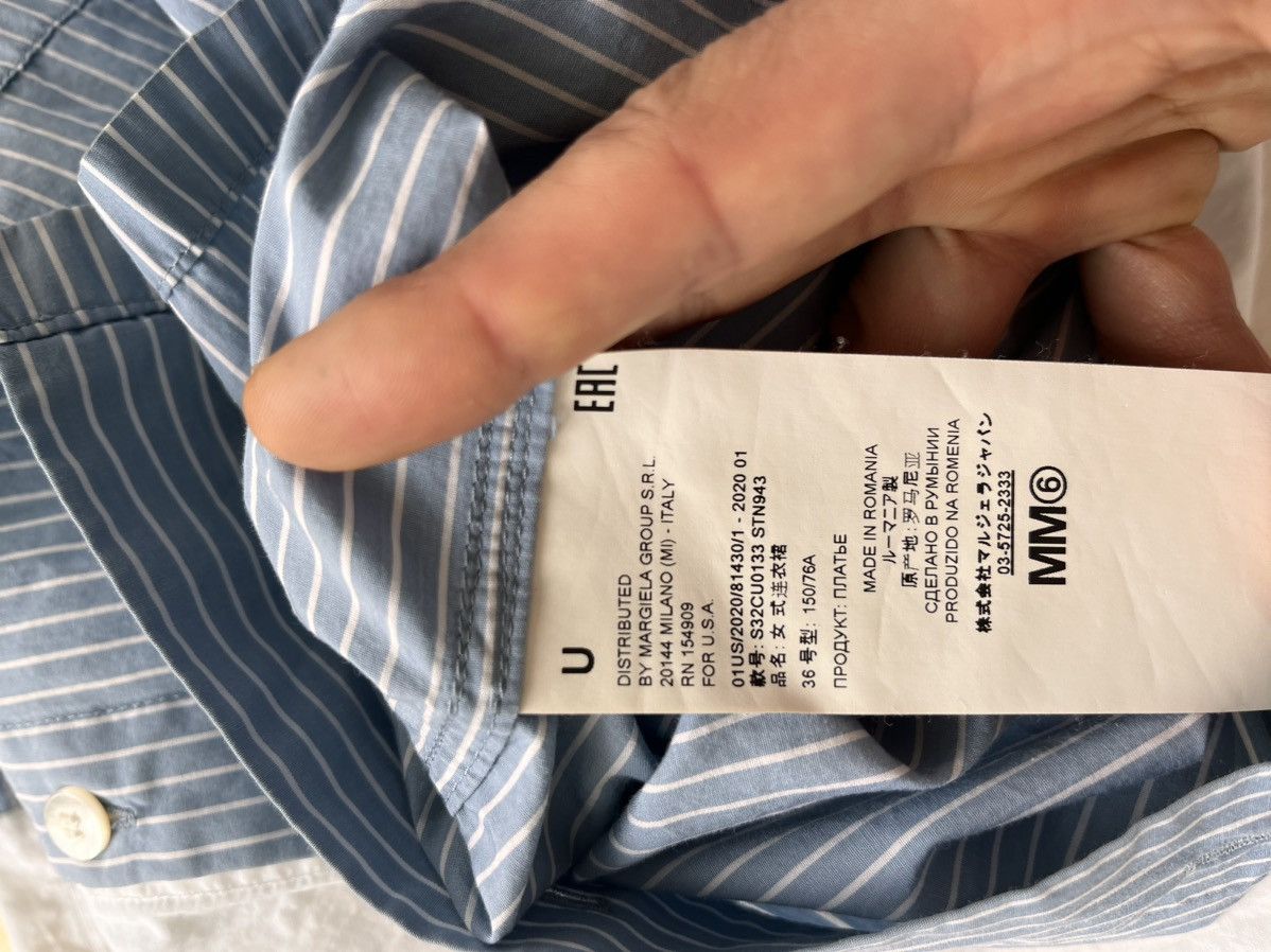 MM6 White/blue striped dress shirt Size S / US 4 / IT 40 - 5 Thumbnail