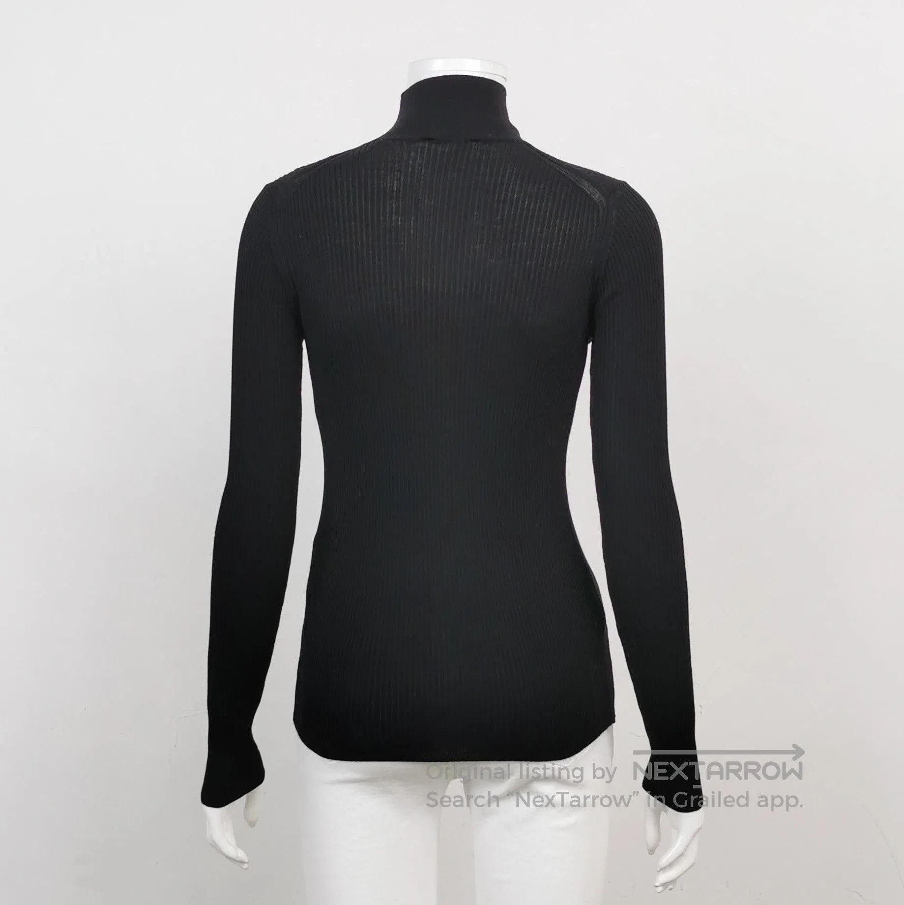 Prada Prada Black Wool Turtleneck Sweater . Size XXS / US 00 / IT 34 - 2 Thumbnail
