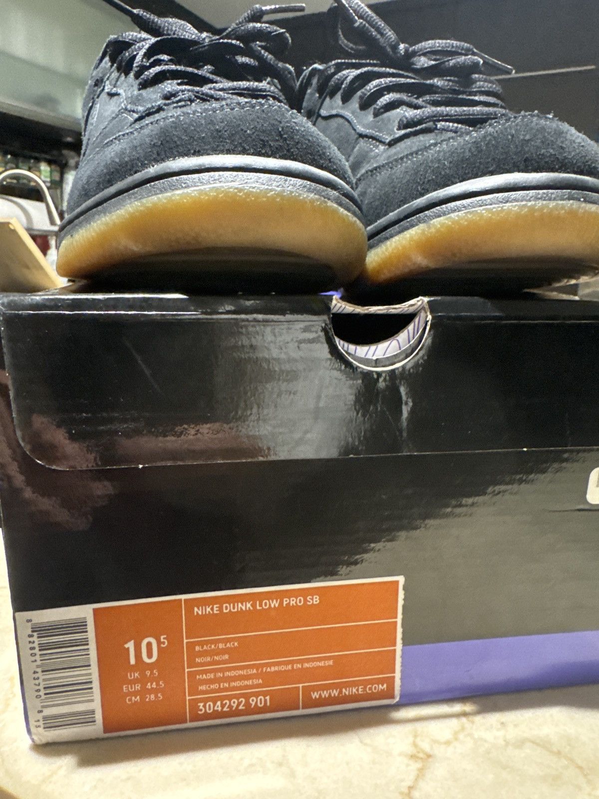 Nike SB Nike SB Dunk Low Black Pack 2006 Size US 10.5 / EU 43-44 - 4 Thumbnail