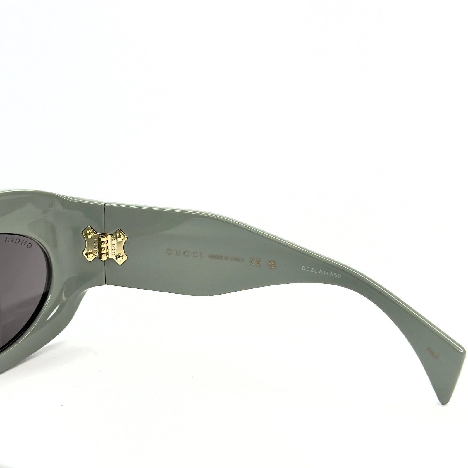Gucci GUCCI 1463 Sage Green Bold Oversized Gg1463S 004 Sunglasses Size ONE SIZE - 8 Thumbnail
