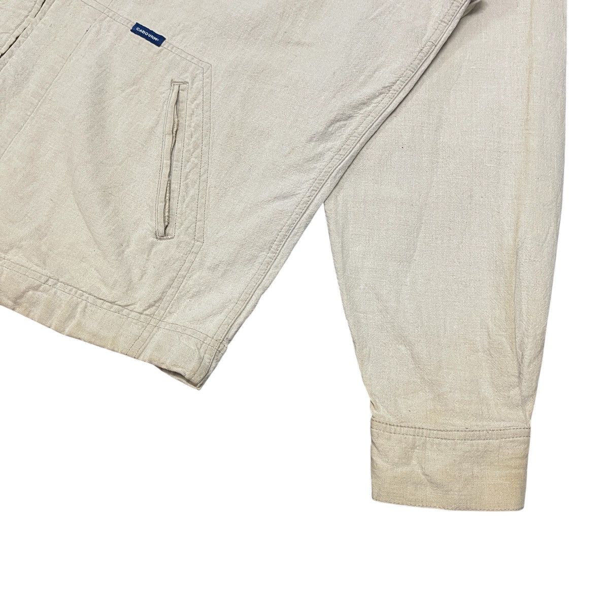 Nigel Cabourn Vintage Nigel Cabourn 80’s Linen Cotton Work Chore Jacket Size US XXL / EU 58 / 5 - 12 Thumbnail