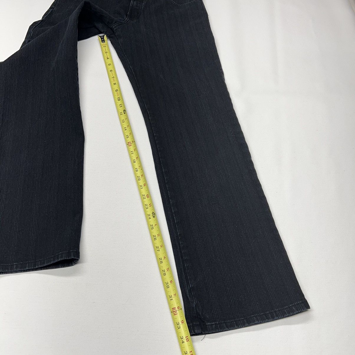 Vintage Christopher J Jeans Black Denim Y2K Grunge Baggy Faded Wide Size US 34 / EU 50 - 18 Thumbnail