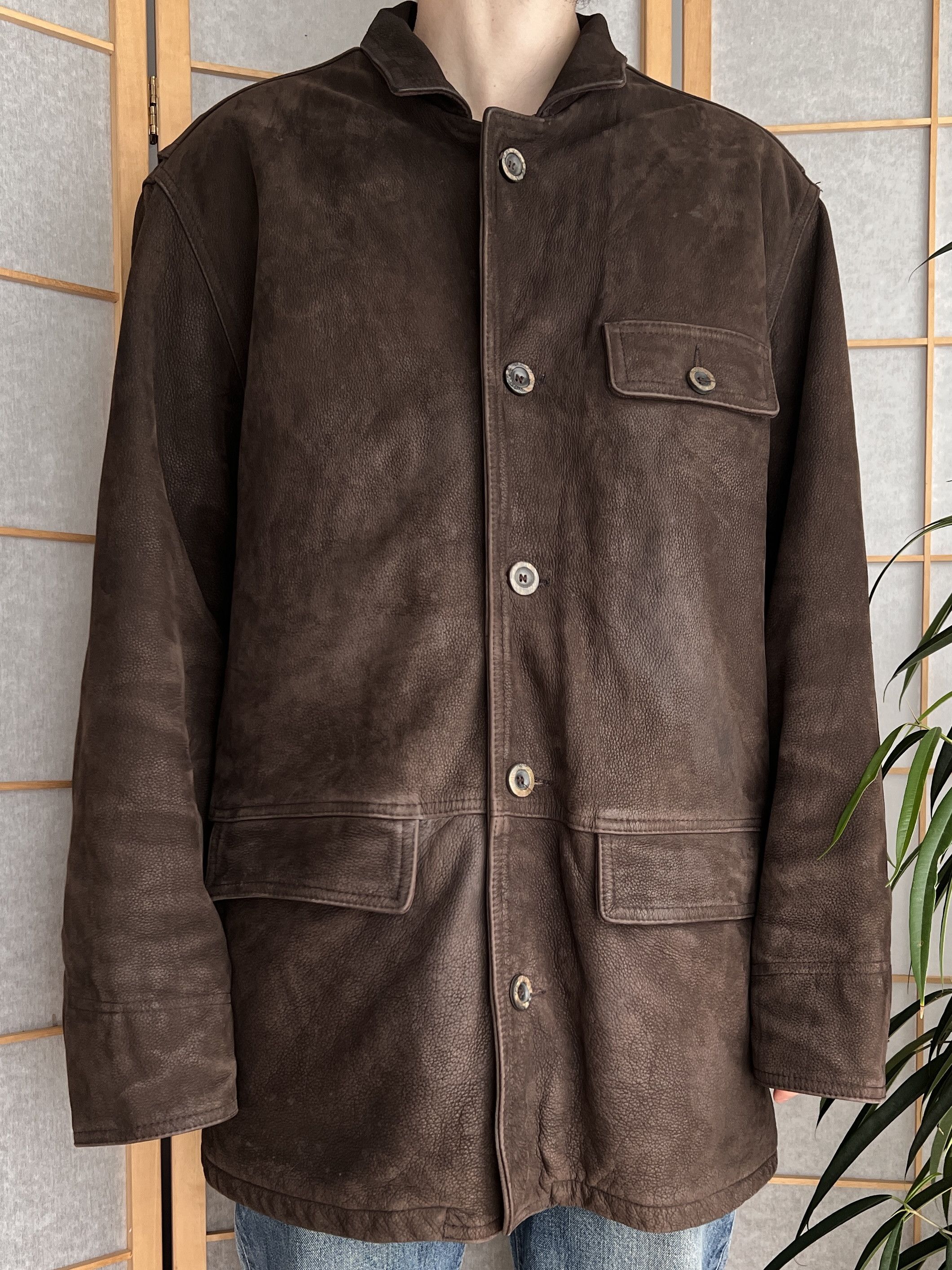 Marlboro Classics Archive! Marlboro Classics vintage 90s leather coat jacket Size US XXL / EU 58 / 5 - 9 Thumbnail