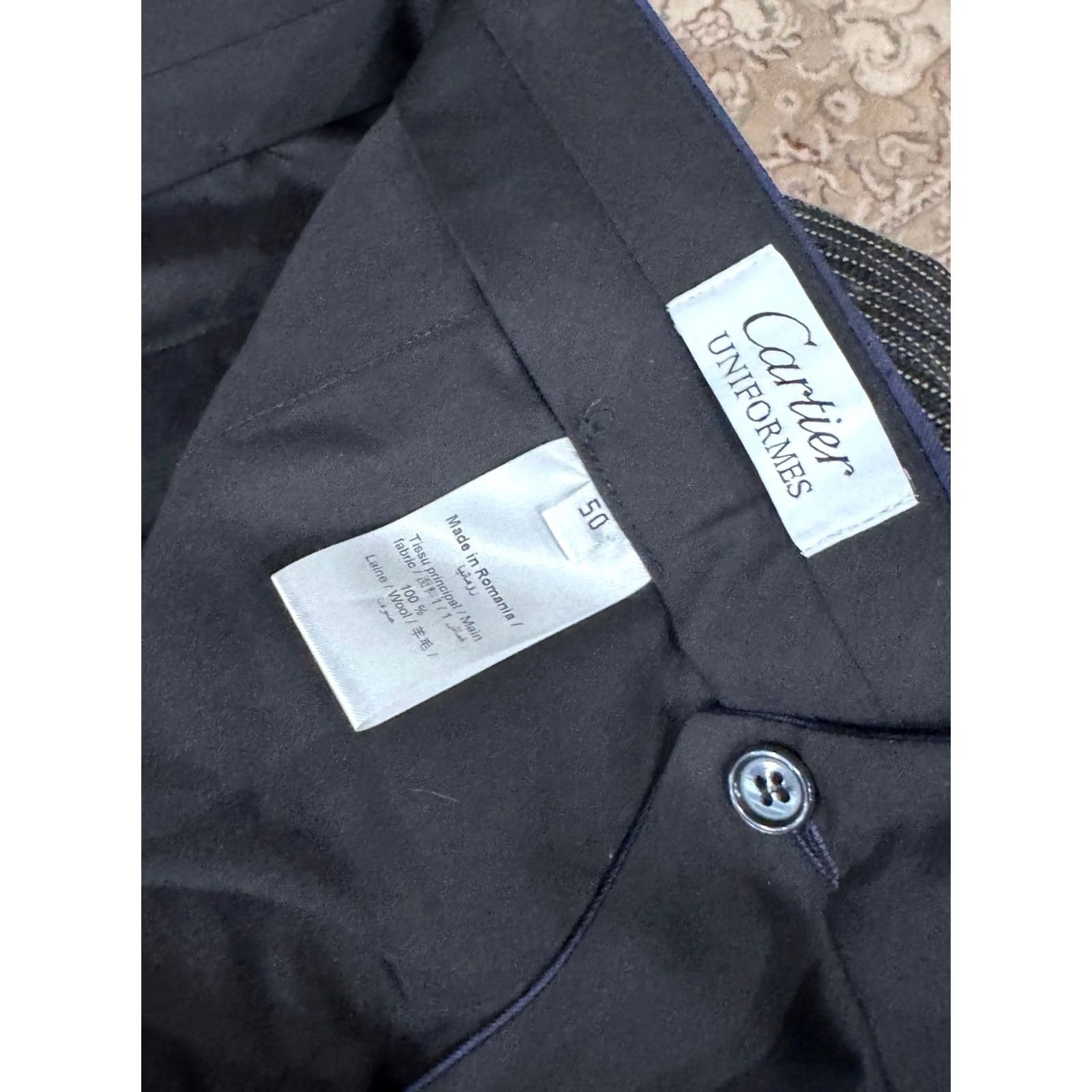 Cartier Cartier PANTS Blazer 40 x 38 Unhemmed Navy Blue NWOT Unhemmed PANTS Blazer Men 40 Navy Blue Cartier Size 40R - 6 Thumbnail