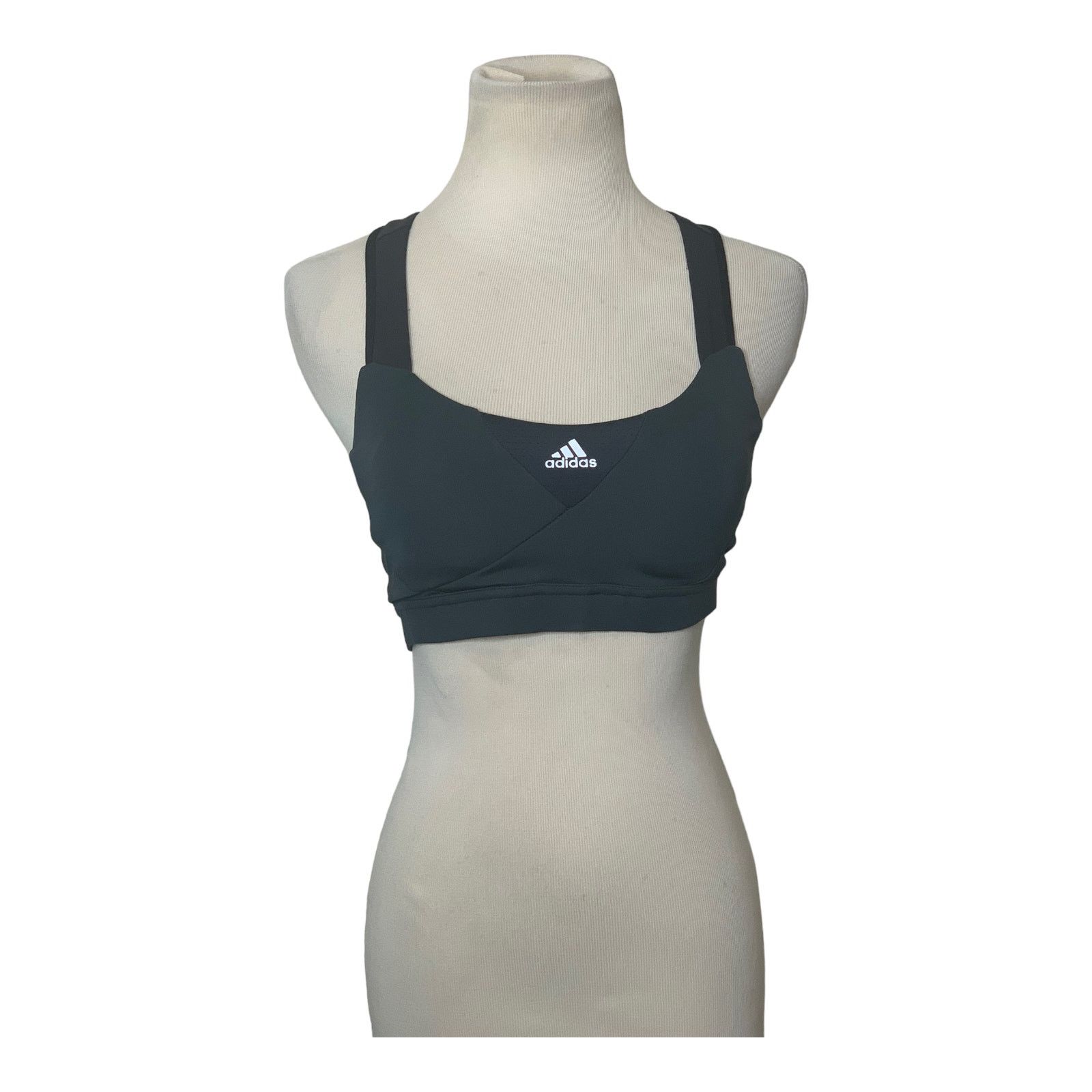 Adidas Adidas gray crossed back sports bra size XS Size XS / US 0-2 / IT 36-38 - 7 Thumbnail