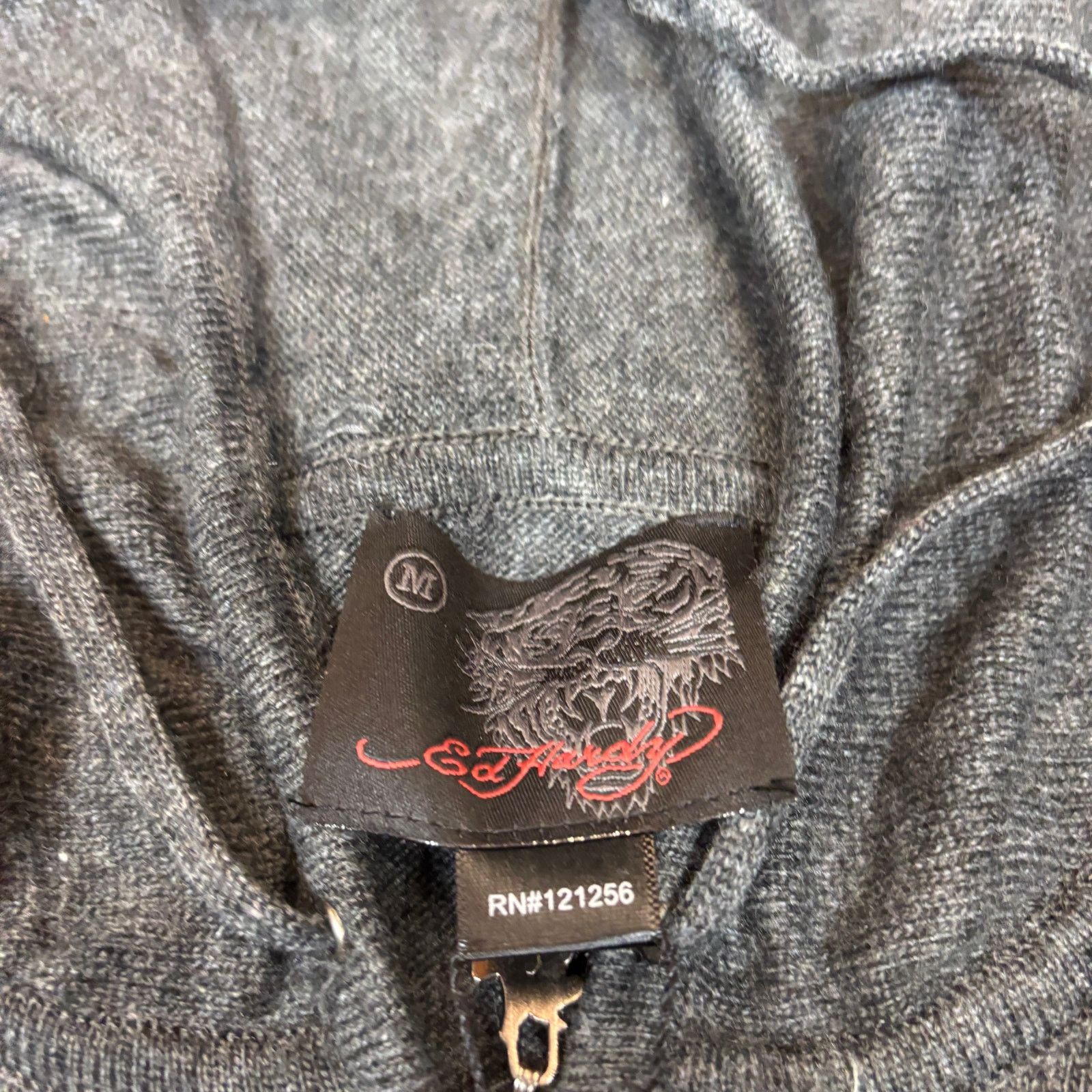Ed Hardy NWT Ed Hardy Eagle Lambswool Angora Zip Hoodie Medium Y2K Size US M / EU 48-50 / 2 - 5 Thumbnail