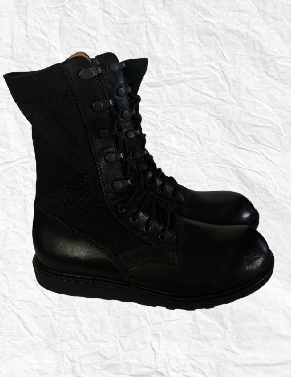 Isabel Benenato Isabel Benenato Black Leather Combat Boots Size US 10 / EU 43 - 3 Thumbnail