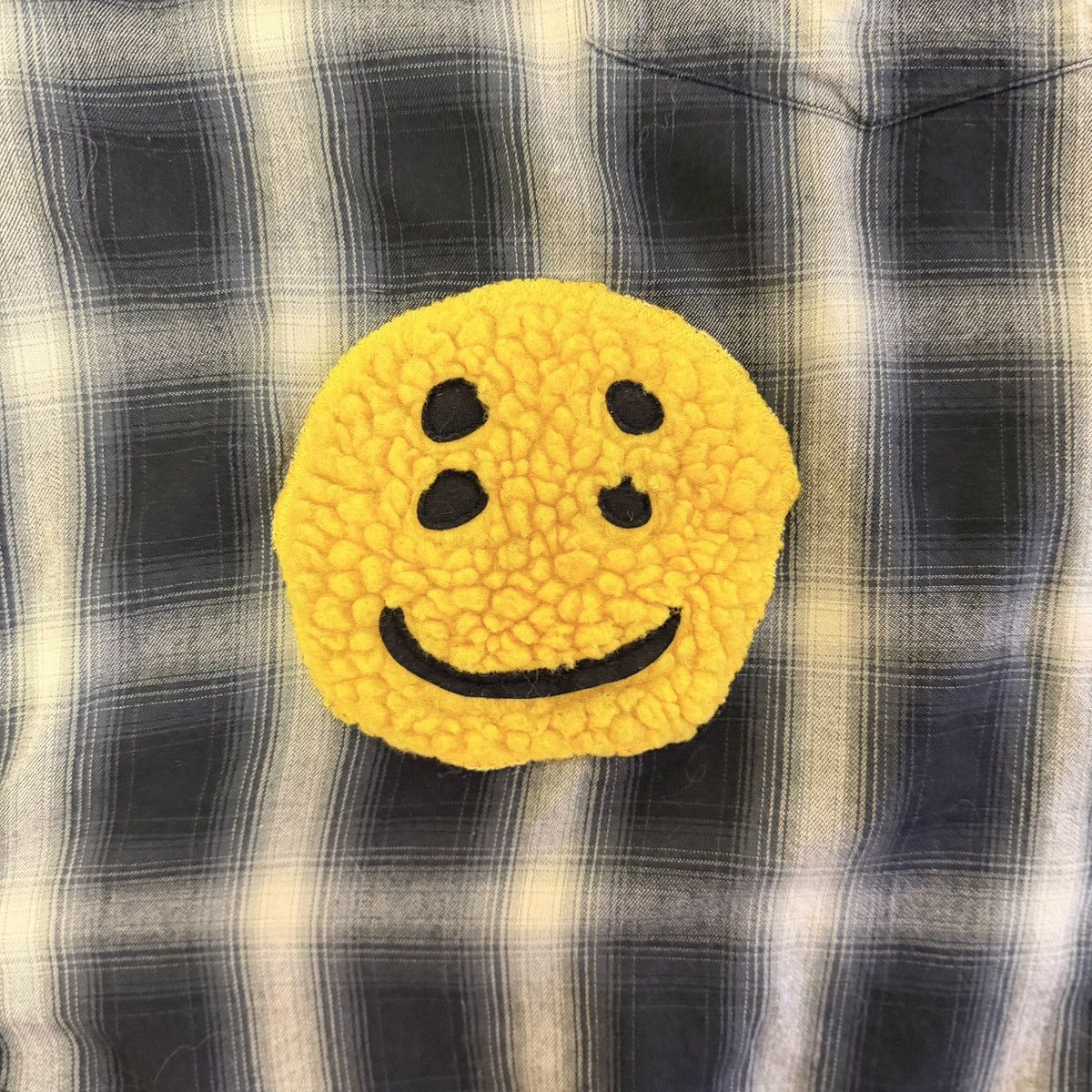 Cactus Plant Flea Market CPFM.XYZ Plaid Flannel Shirt w/ Smile Patches – Size 4 Size US XL / EU 56 / 4 - 6 Thumbnail