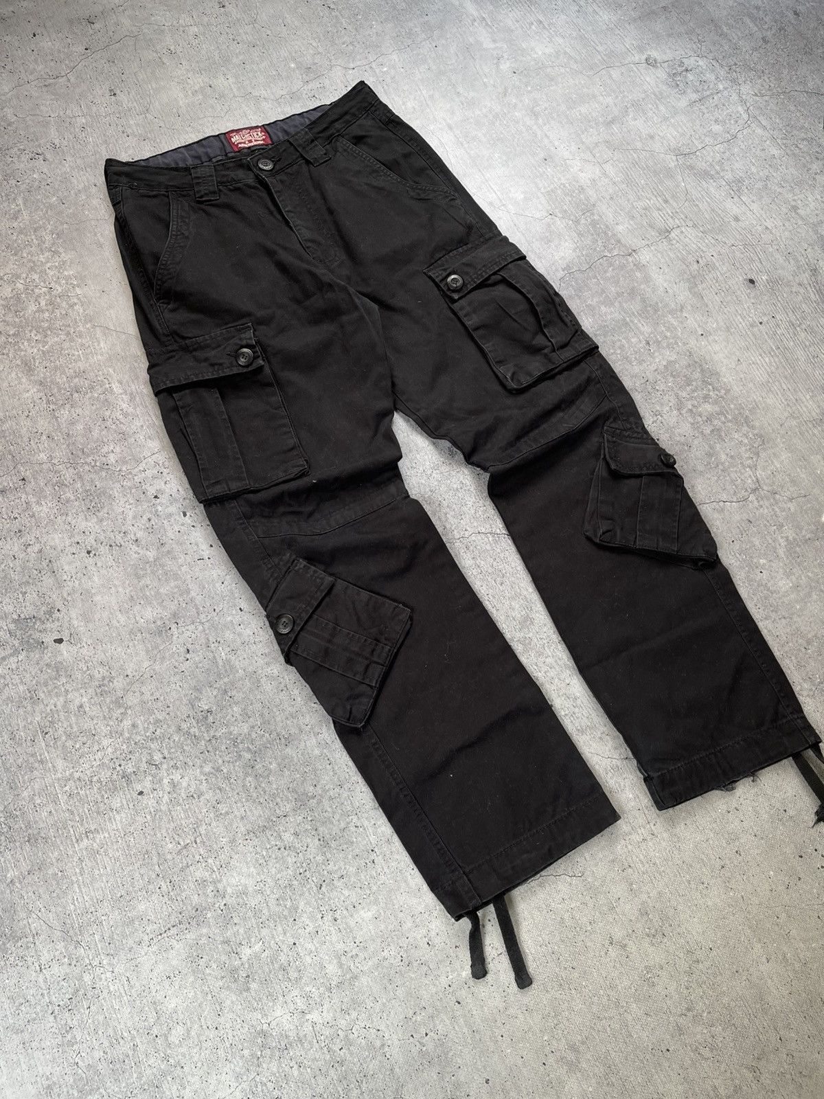 Japanese Brand × Vintage Vintage 90's Japanese Baggy Multi Pocket Cargo pants Size US 32 / EU 48 - 2 Thumbnail