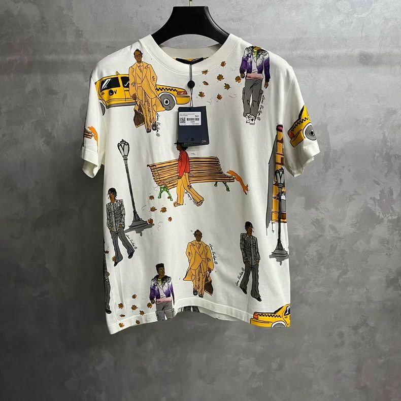 Louis Vuitton Louis Vuitton White character graphic short sleeve T-shirt Size US S / EU 44-46 / 1 - 1 Thumbnail