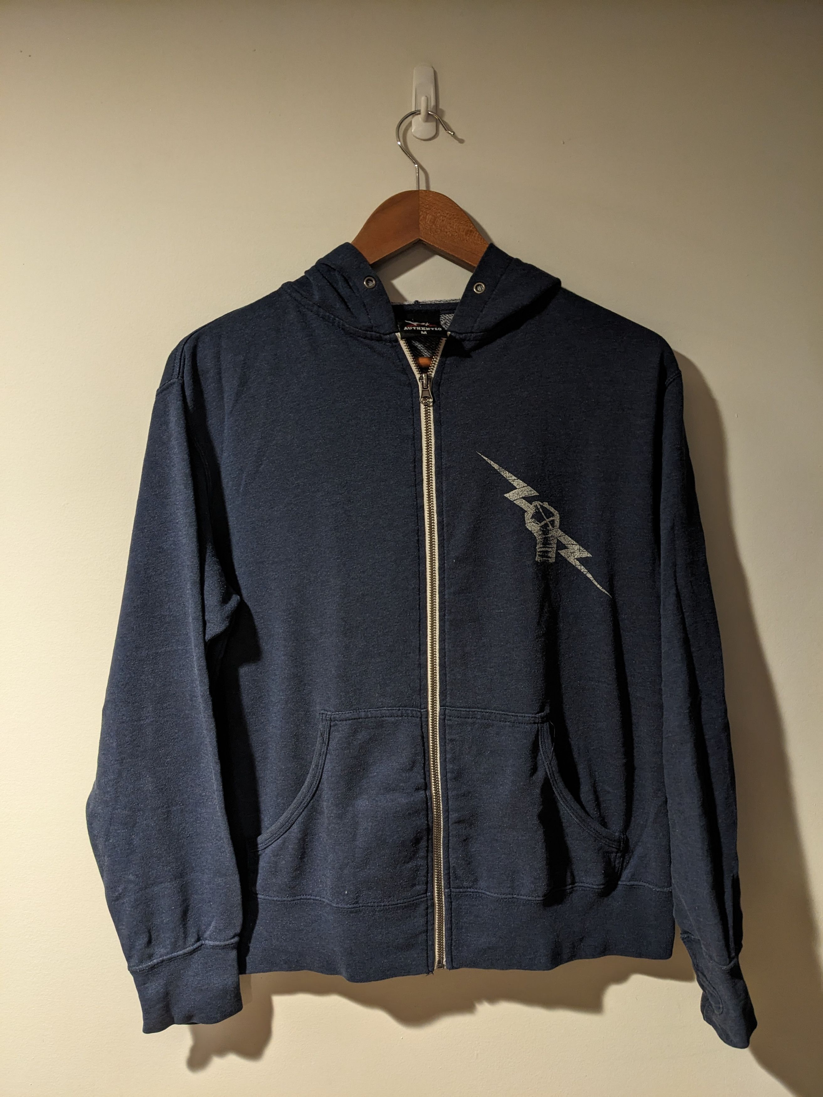 Vintage × WWE Vintage CM Punk WWE Wrestling Uprising Lightning Zip Hoodie Size M / US 6-8 / IT 42-44 - 3 Thumbnail
