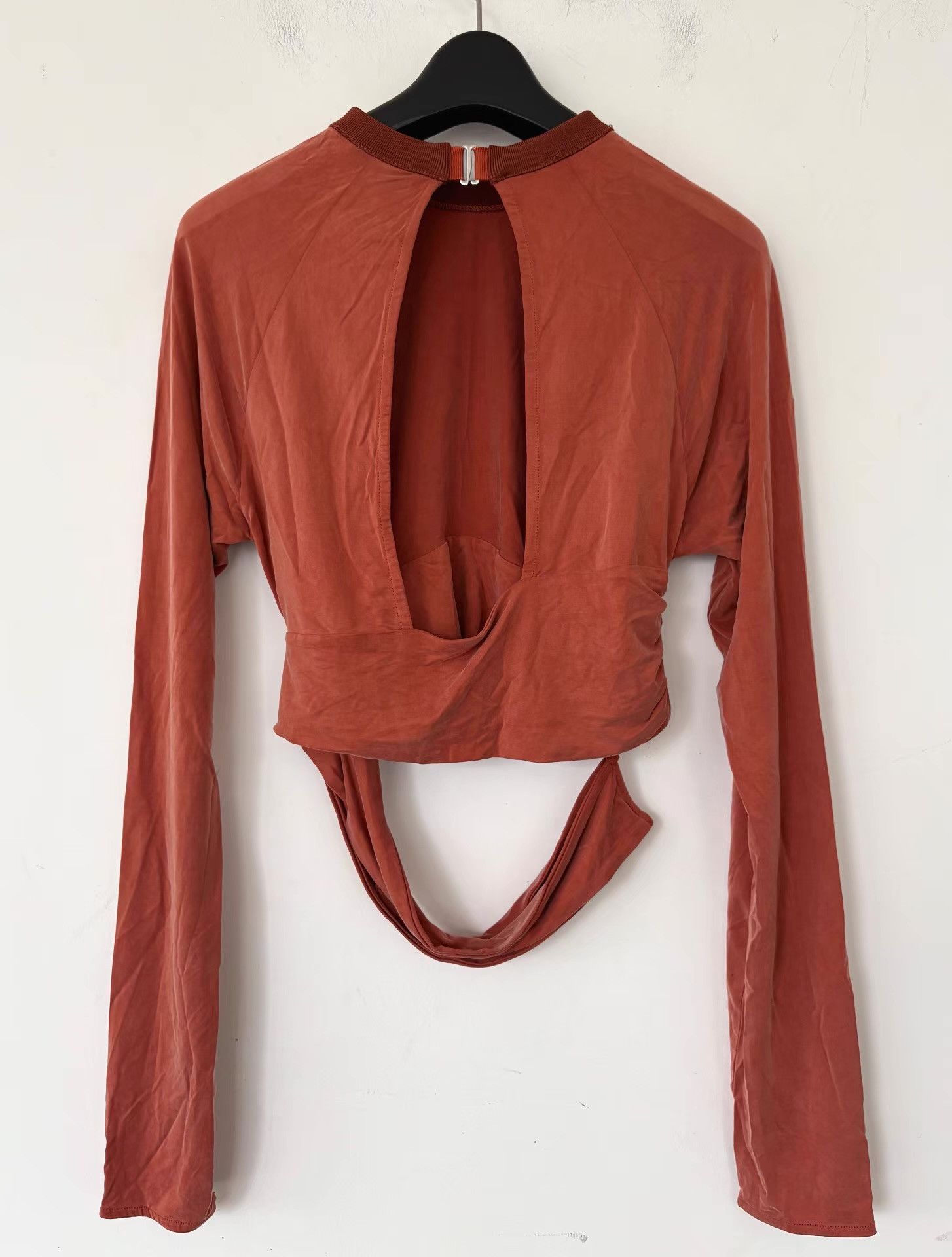 Jacquemus Jacquemus Orange-Red Asymmetrical Open Back Top。Ｑ21 Size M / US 6-8 / IT 42-44 - 2 Thumbnail