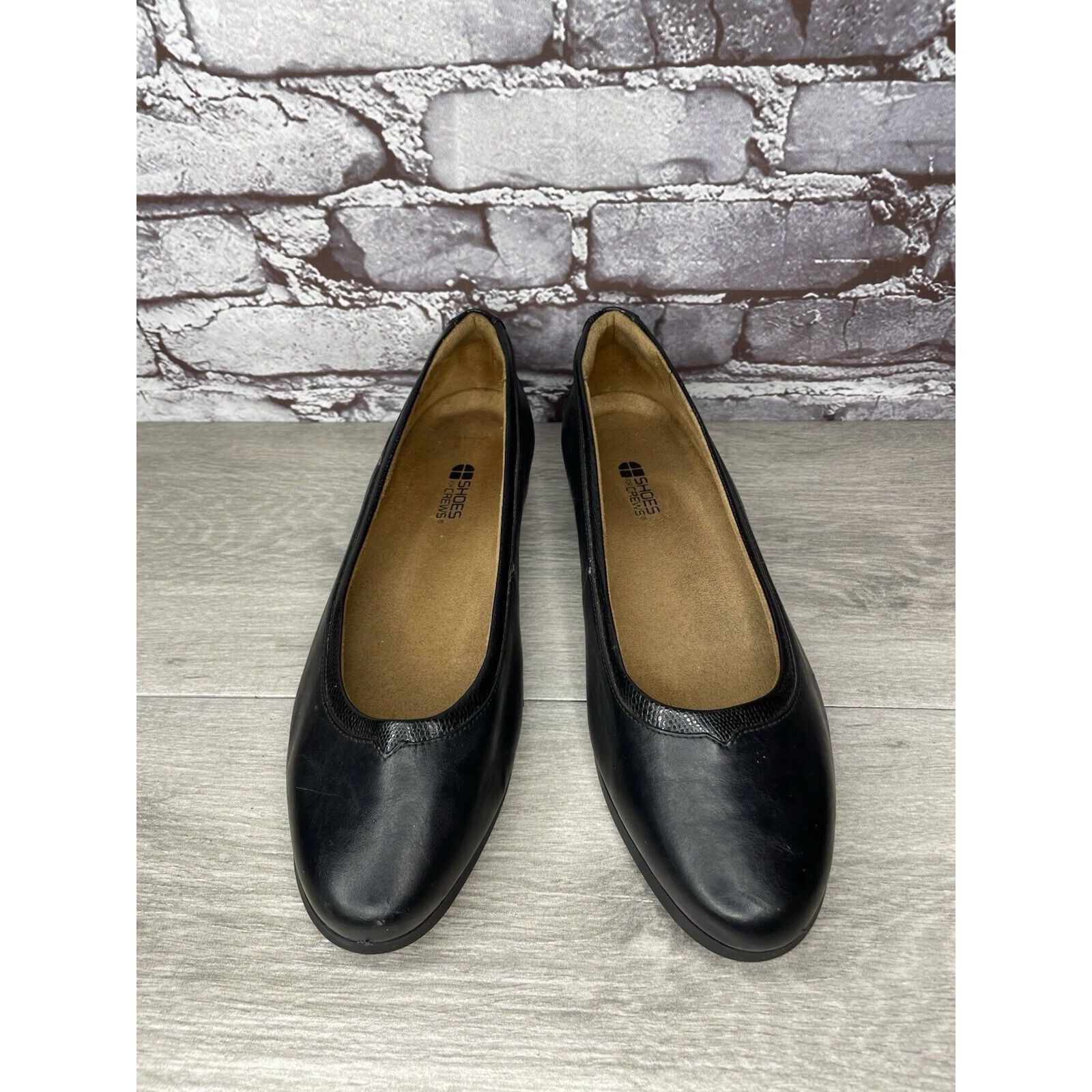 Other Shoes For Crews 55315 Reese Black Leather Work Slip Flats Wo Size US 11 / IT 41 - 22 Thumbnail