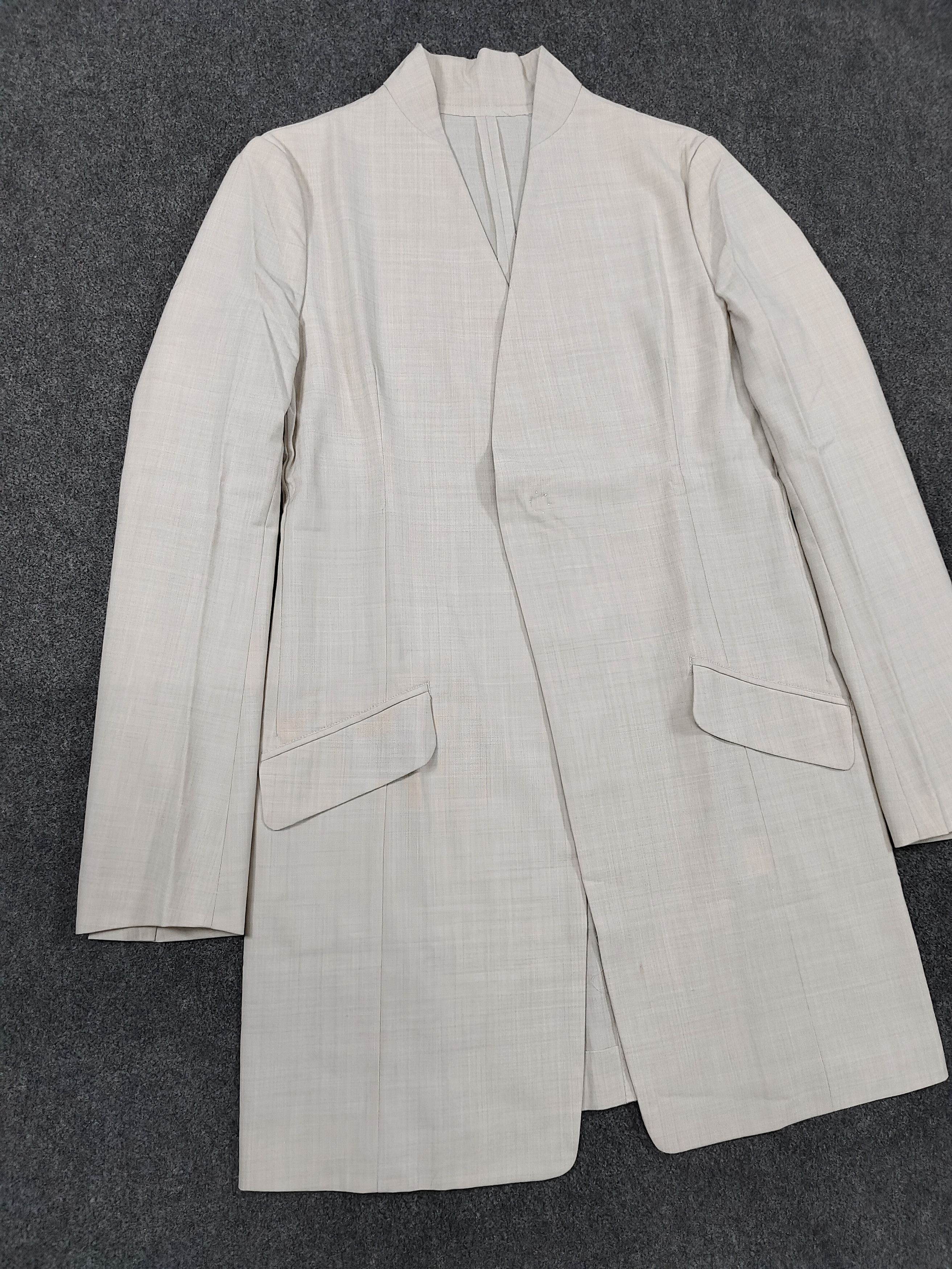 Yohji Yamamoto SAMPLE Y’s- Clean Wrap Silhouette Minimalist Long Coat Size M / US 6-8 / IT 42-44 - 8 Thumbnail