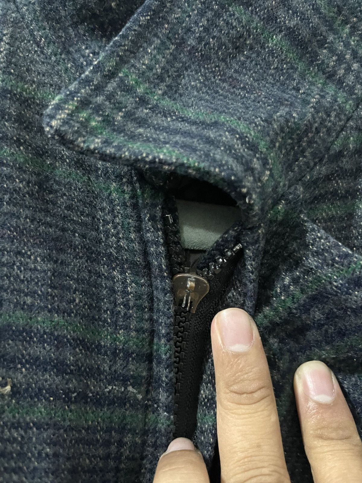 Pierre Balmain 💥TRUE VINTAGE Pierre Balmain Plaid Zipper Heavy Jacket Size US L / EU 52-54 / 3 - 5 Thumbnail