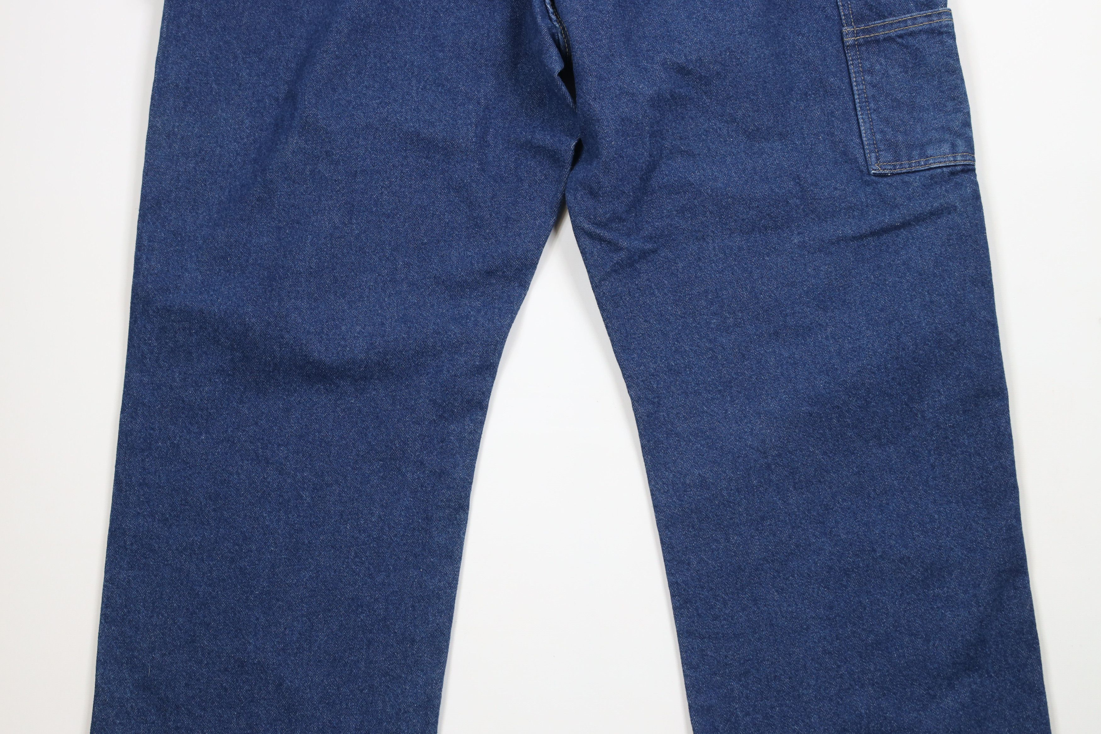 Dickies × Vintage Deadstock Vintage Y2K Dickies Wide Leg Dungaree Denim Jeans Size US 42 / EU 58 - 10 Thumbnail