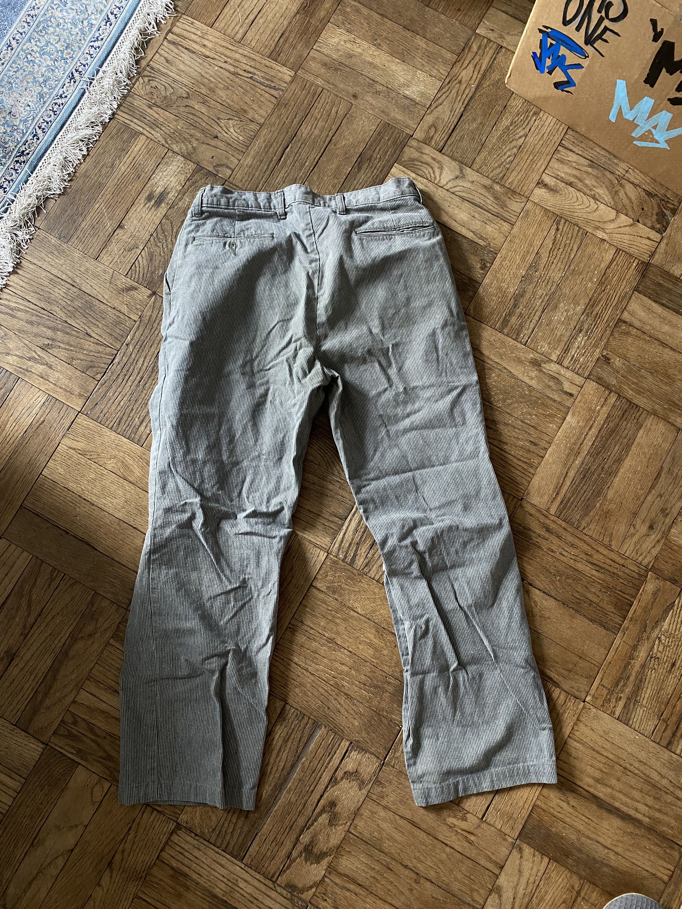 Vintage Pinstripe Made in Canada Work Pants Size US 32 / EU 48 - 4 Thumbnail