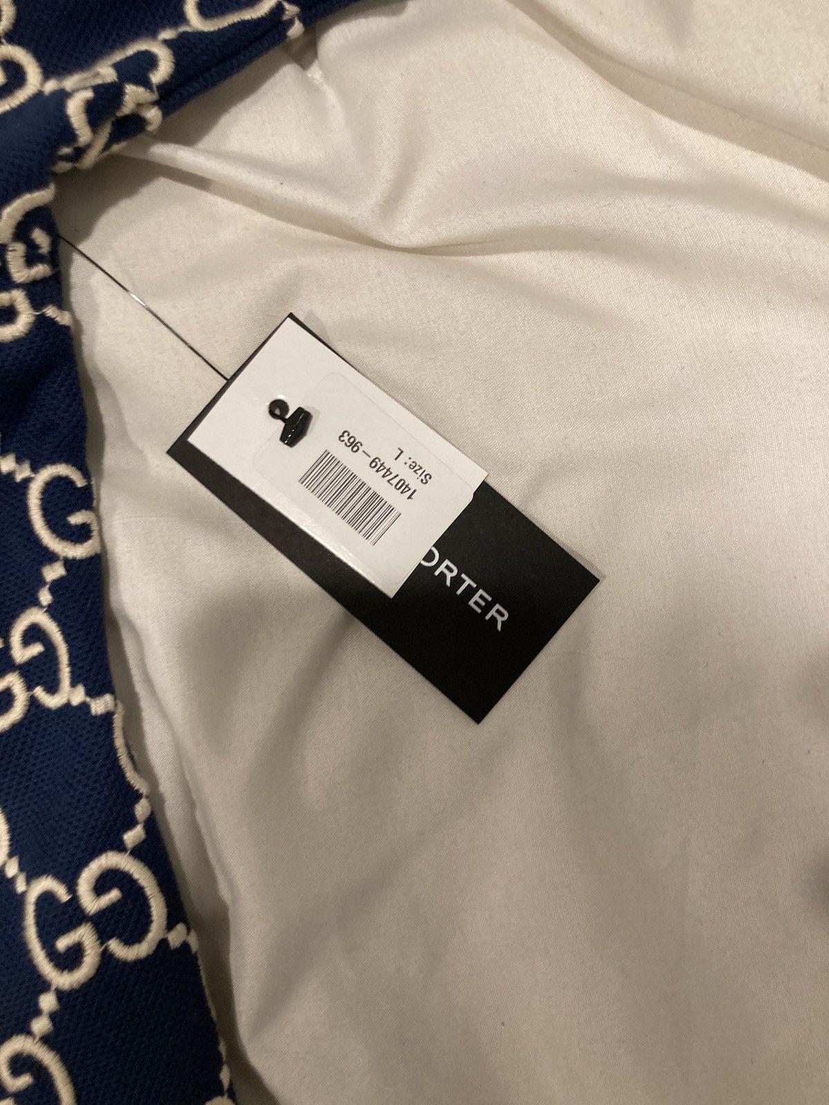 Gucci Gucci Jacquard Navy Polo Size US L / EU 52-54 / 3 - 9 Thumbnail