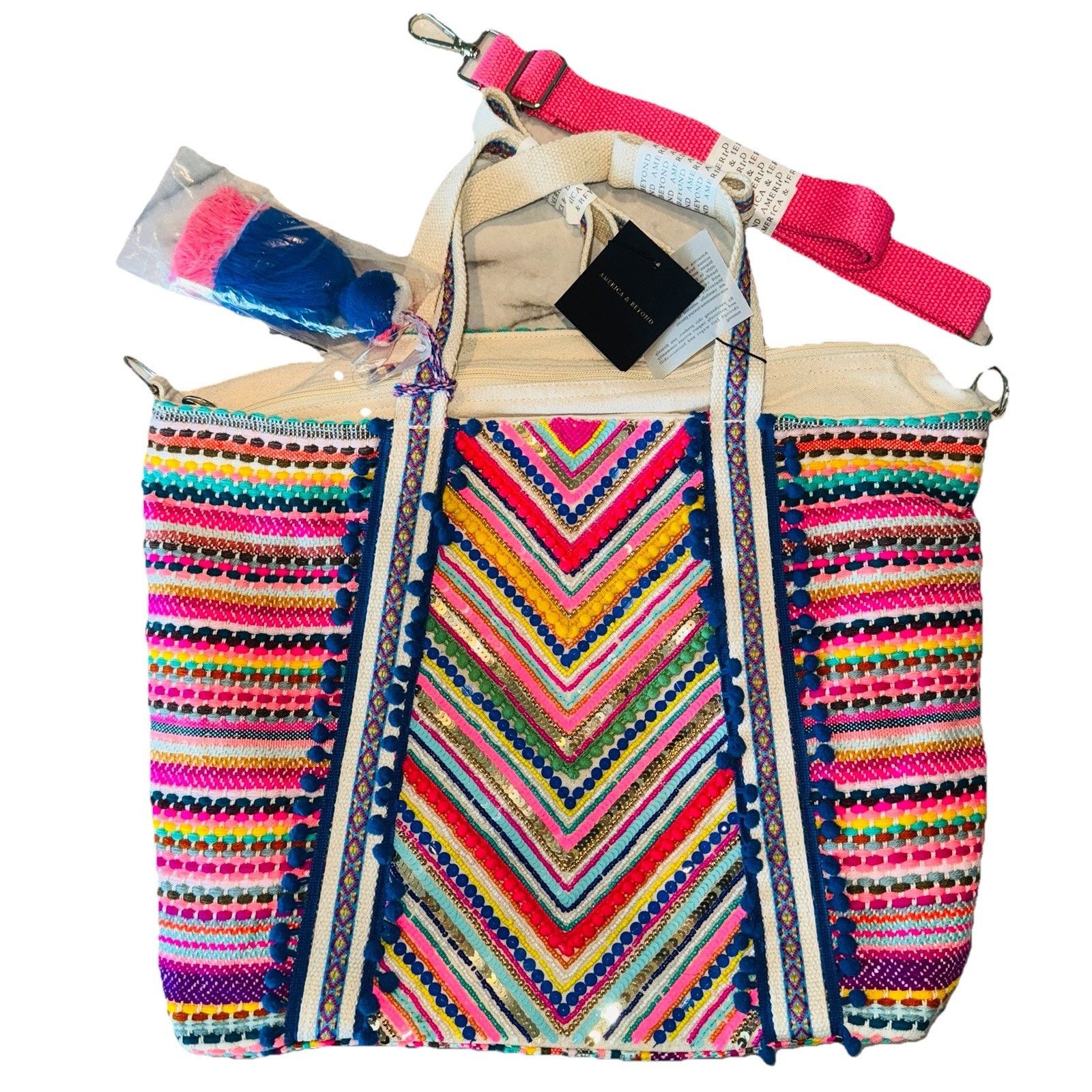 beyond tote travel bag New Orleans NIGHT 21.7  7.9  15.7 in / 55  20  40 cm Handle Drop Beyond the Beach Tote Bag
